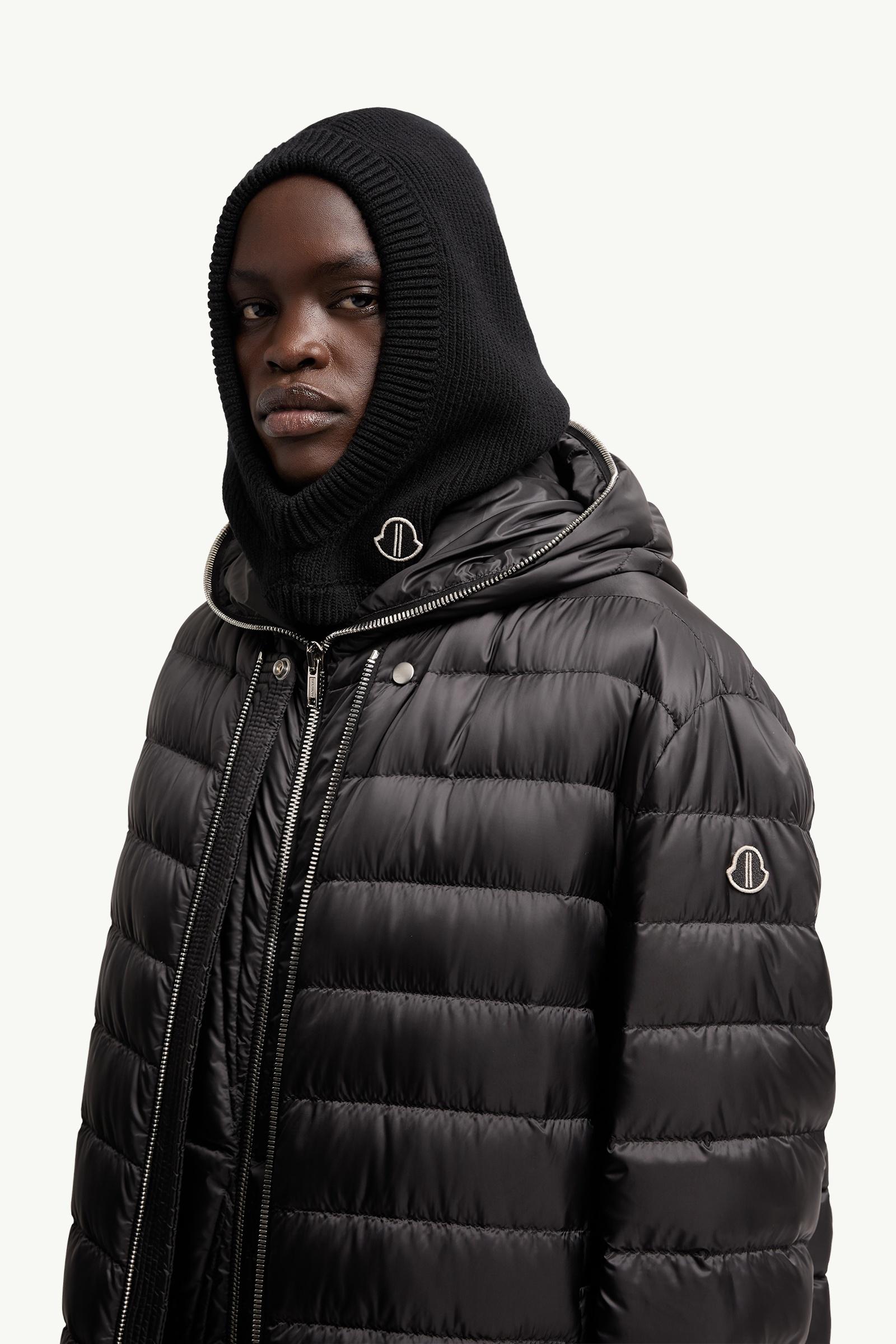 Black Moncler + Rick Owens Wool Jera Hood - Hats & Beanies for Men
