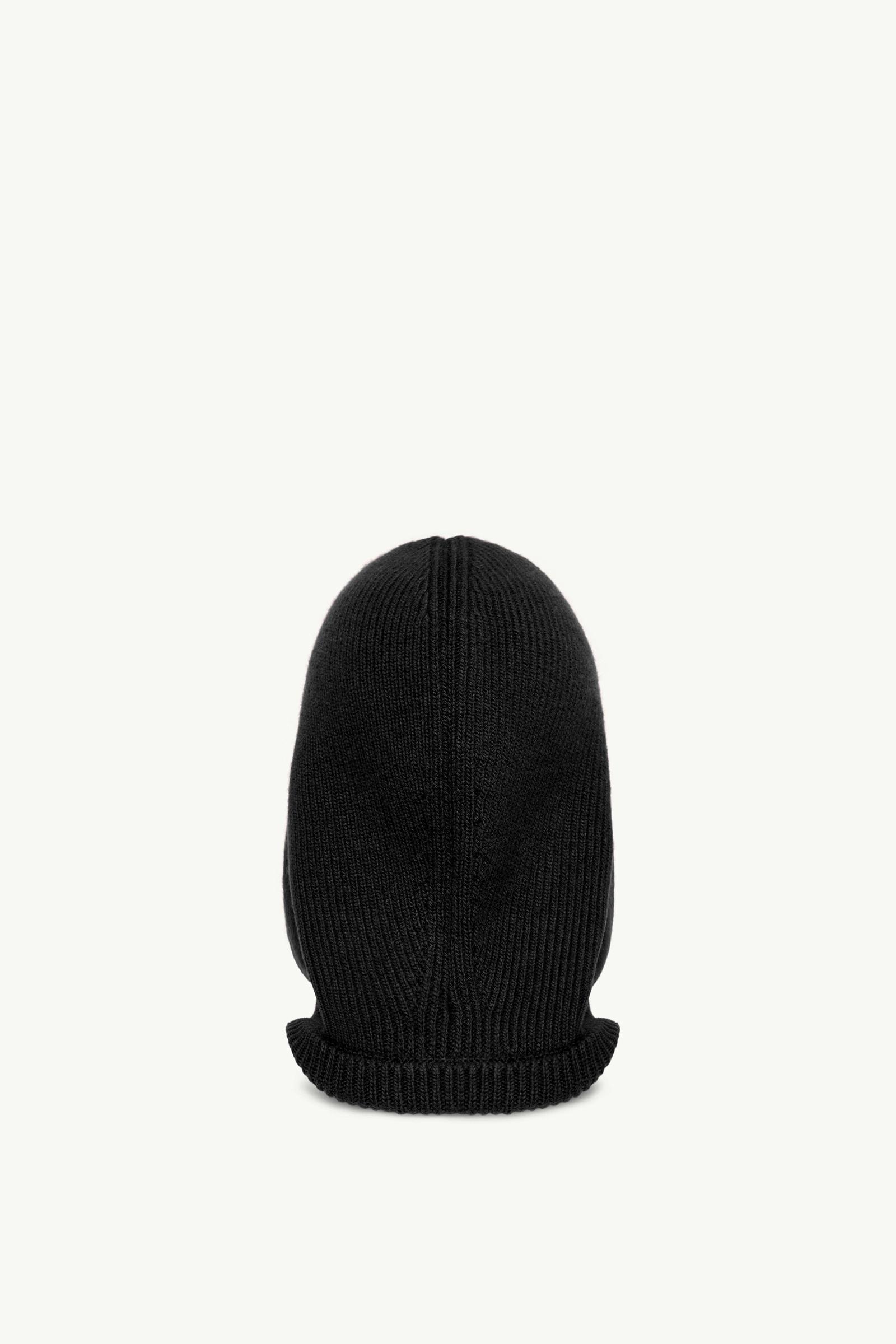Black Moncler + Rick Owens Wool Jera Hood - Hats & Beanies for Men