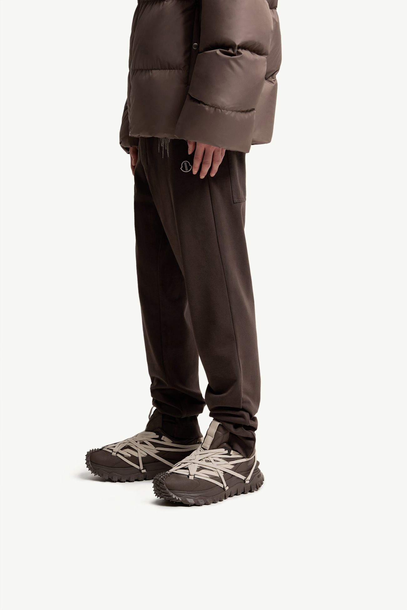 ブラウン Moncler + Rick Owens Trailgrip Megalace スニーカー 