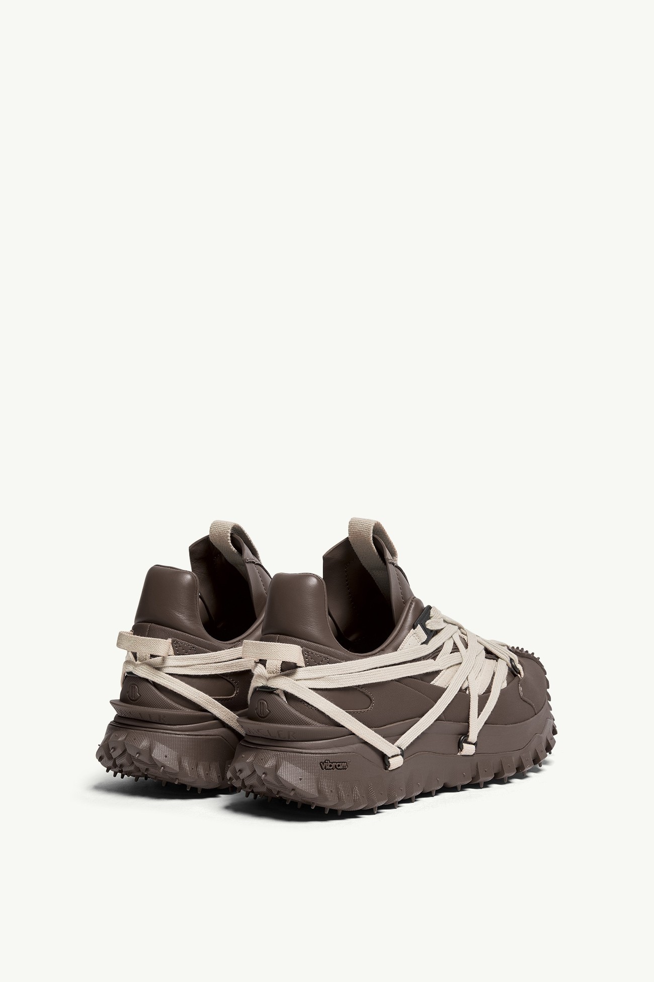 Moncler + Rick Owens Trailgrip Megalace Leather Sneakers Gender Neutral Brown Moncler 4