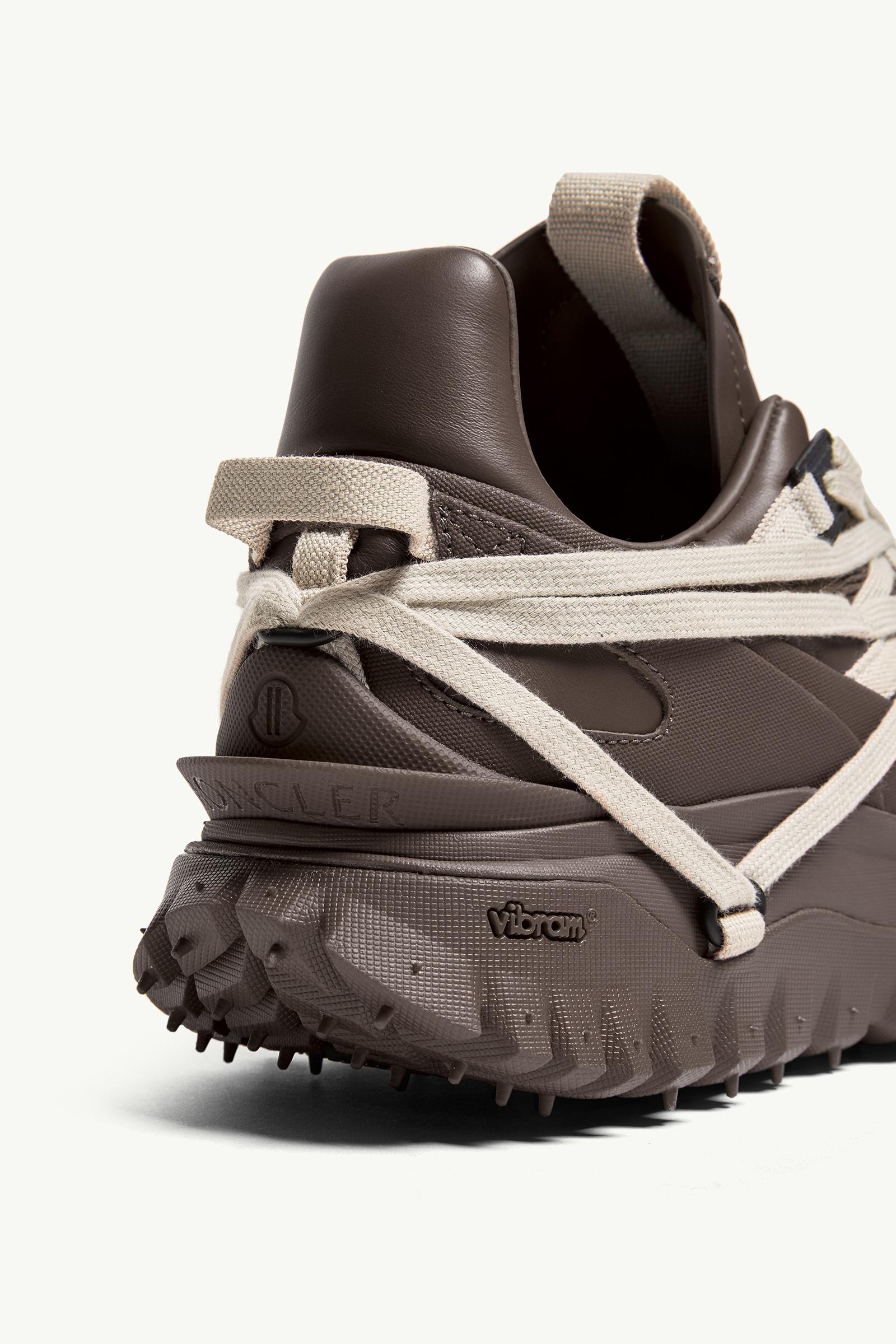 Brown Moncler + Rick Owens Trailgrip Megalace Leather Trainers