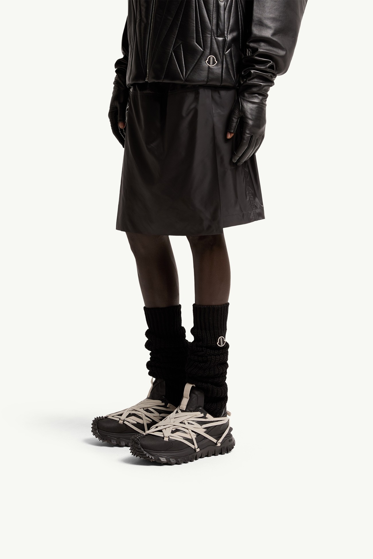 Sneaker in pelle Trailgrip Megalace Moncler + Rick Owens Gender Neutral Nero Moncler 1