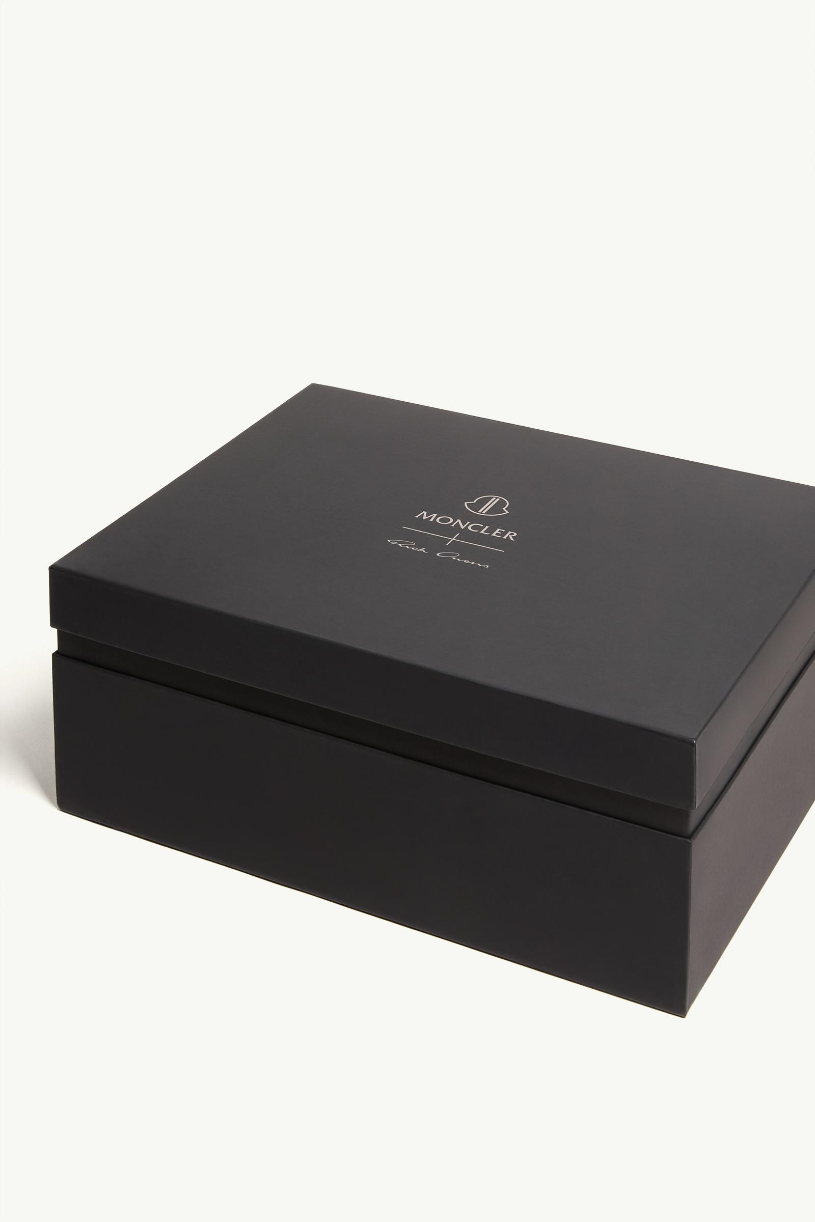 Black Moncler + Rick Owens Trailgrip Megalace Leather Sneakers