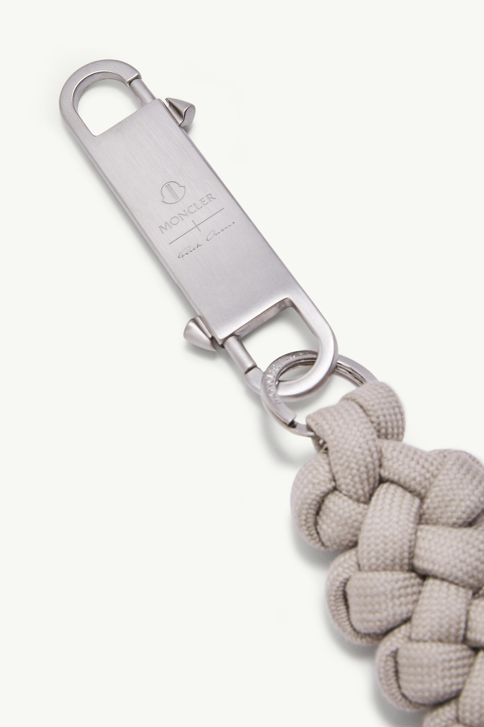 Light Beige Moncler + Rick Owens Hiking Rope Key Ring - Bags