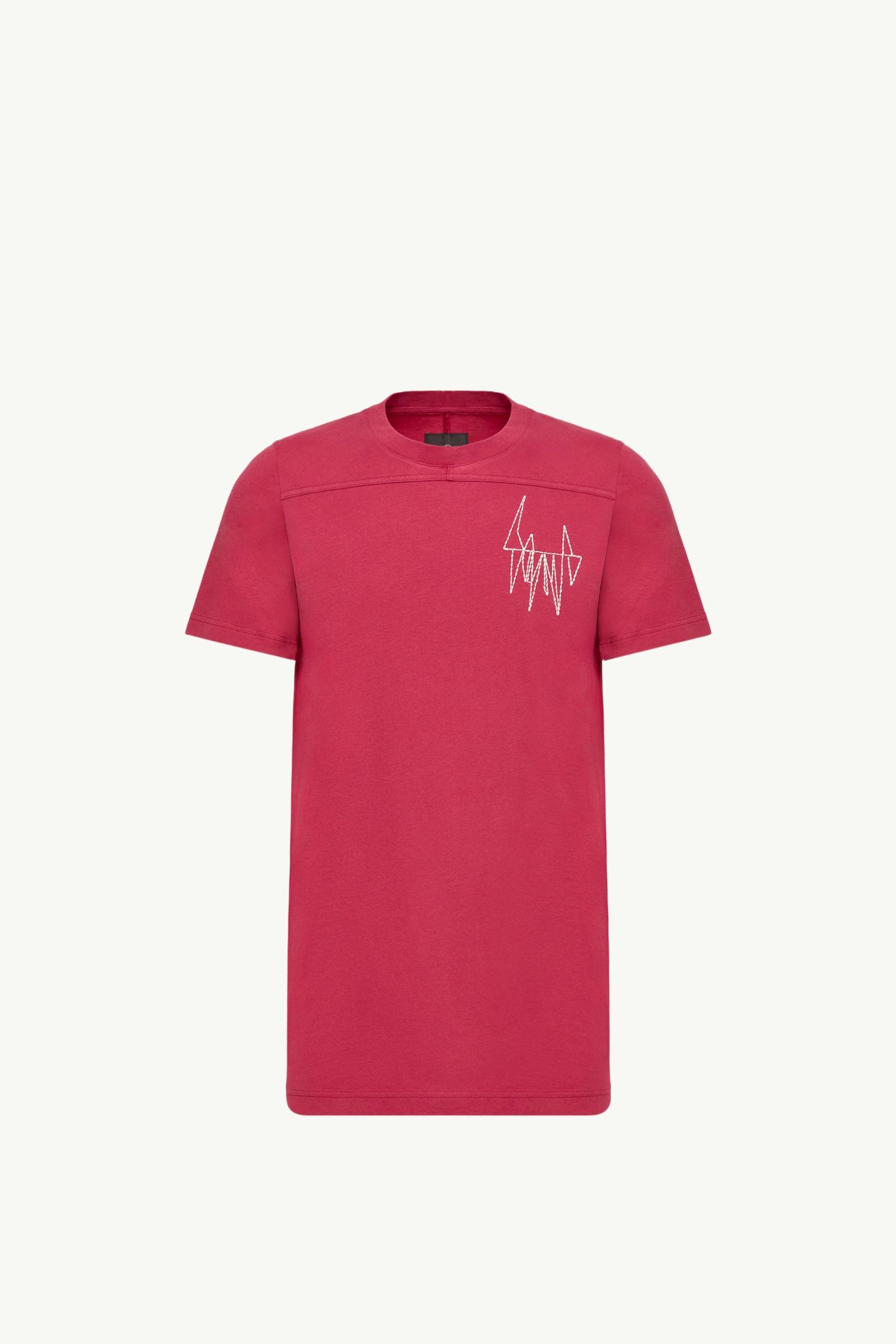 Berry Red Moncler + Rick Owens Girder Cotton T-Shirt - Polos & T