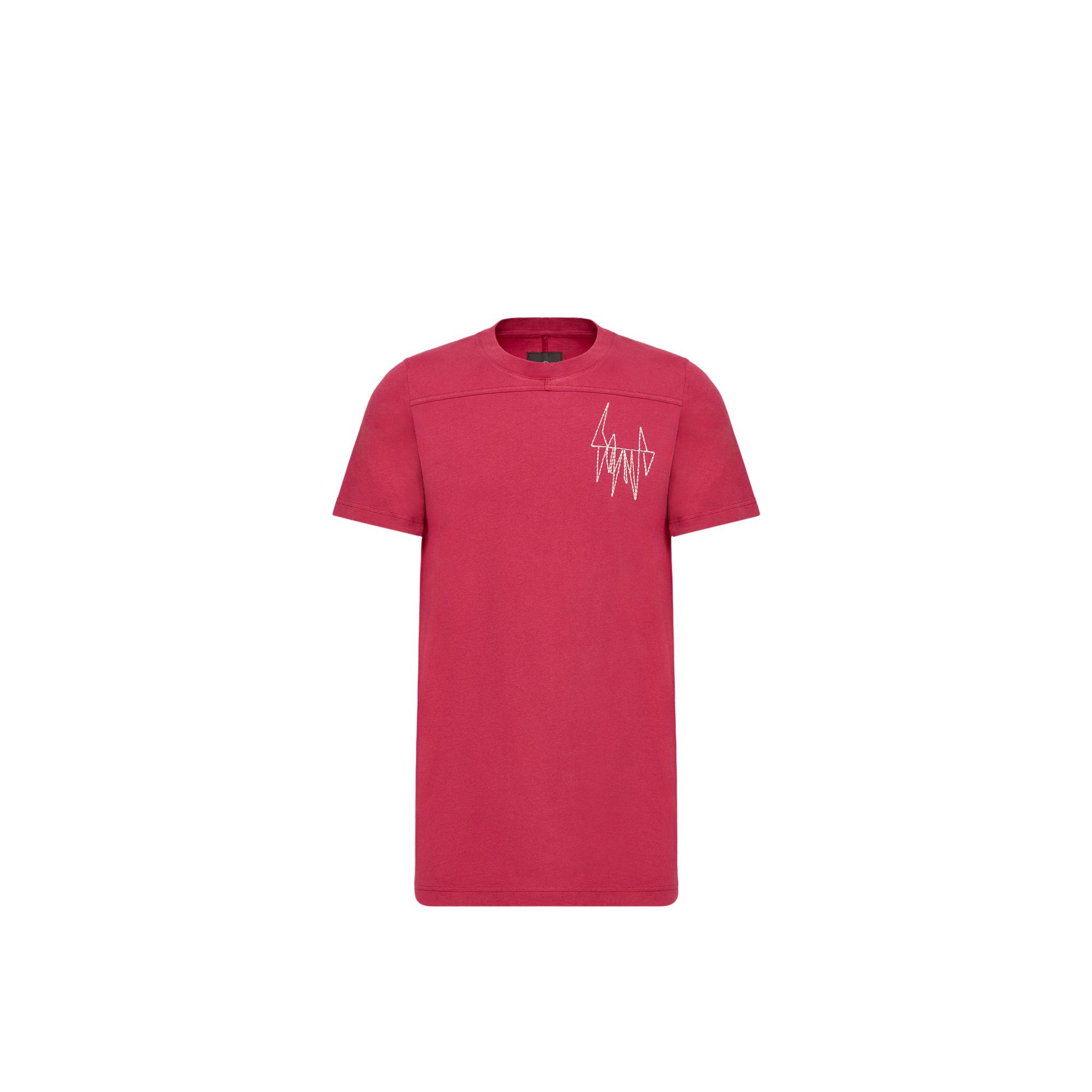 Moncler   Girder Cotton T-Shirt  in Red, Size: M