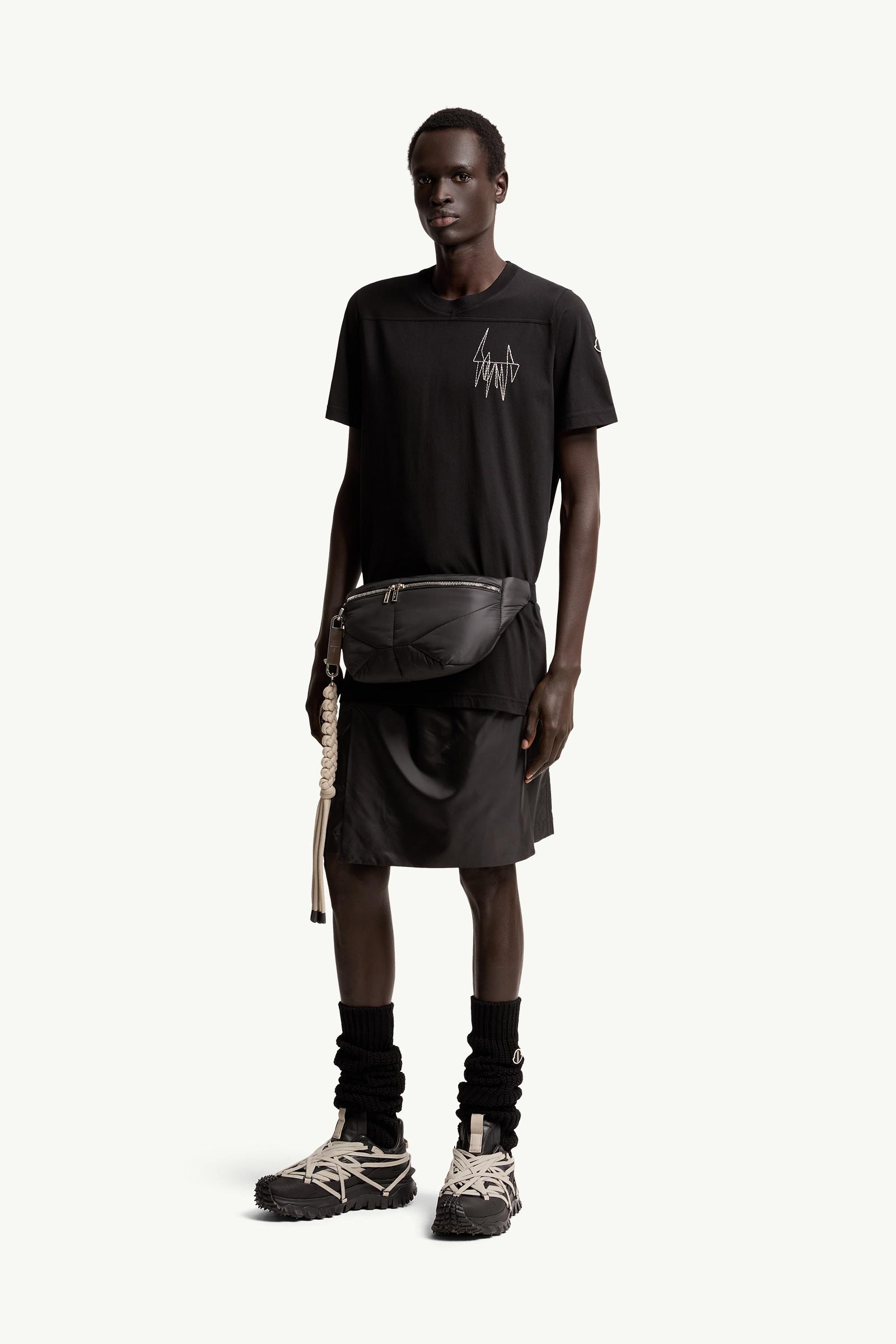 ブラック Moncler + Rick Owens Girder Tシャツ : Tシャツ＆ポロシャツ