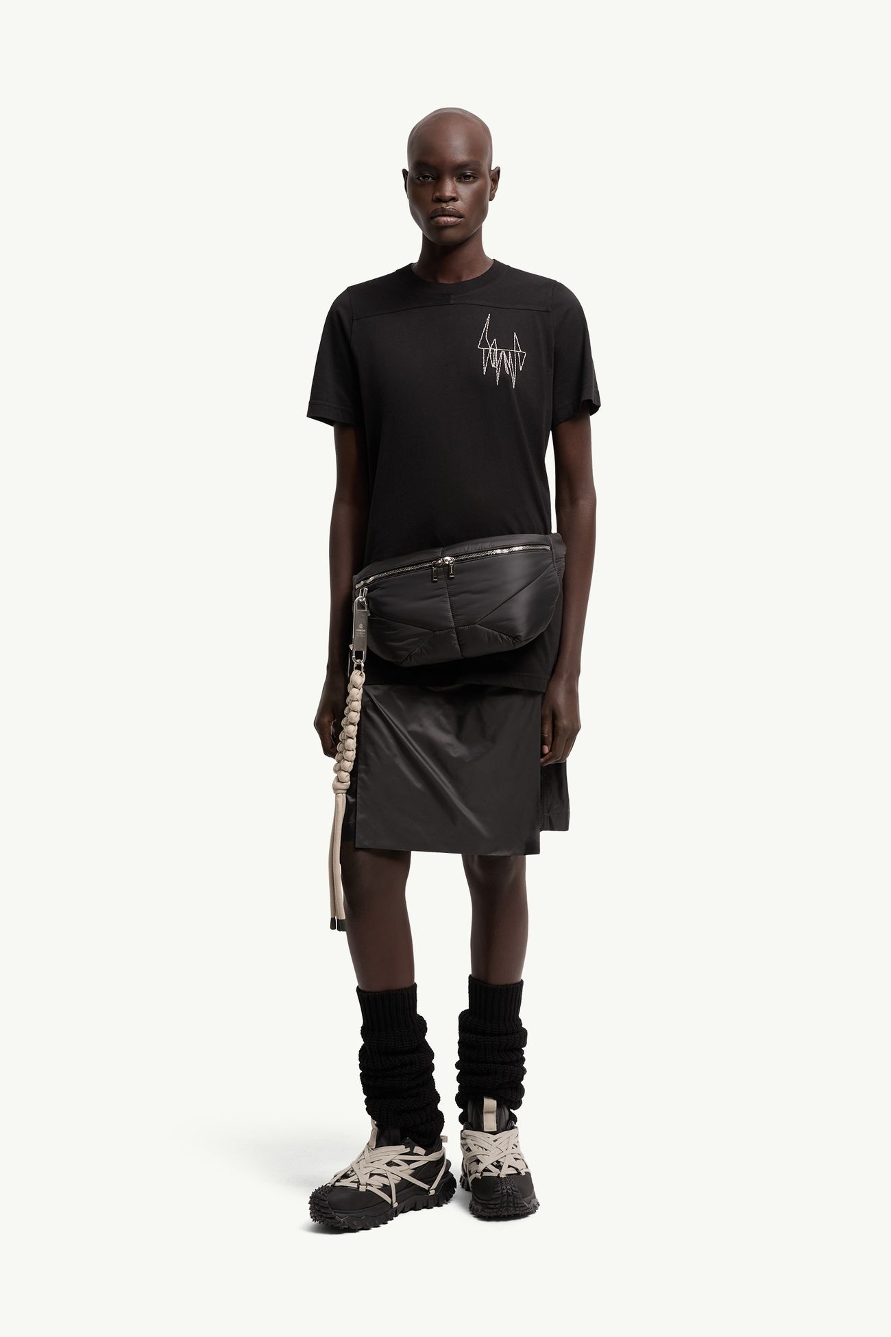 T-shirt en coton Moncler + Rick Owens Girder Mixte Noir Moncler 2