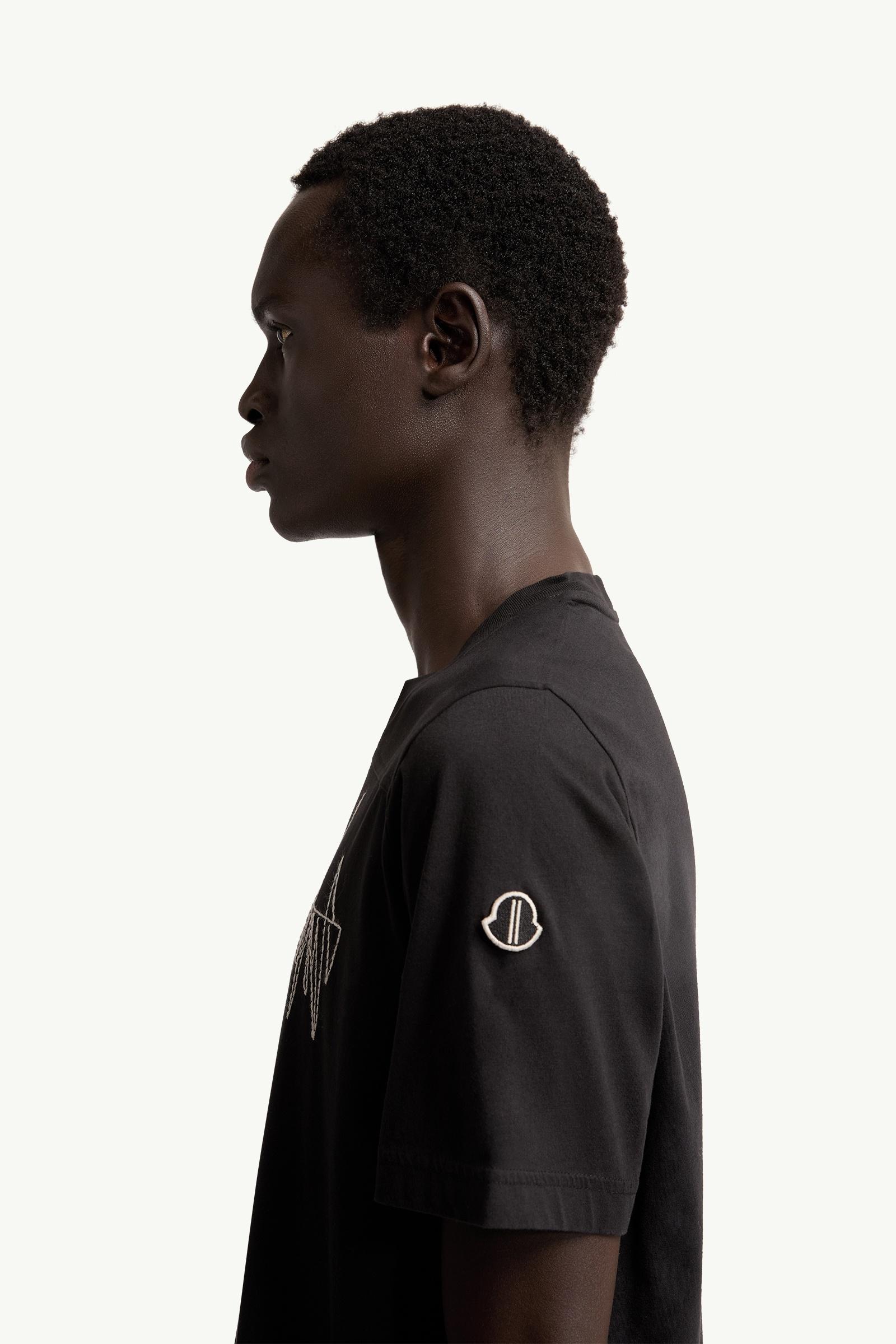 Black Moncler + Rick Owens Girder Cotton T-Shirt - Polos & T
