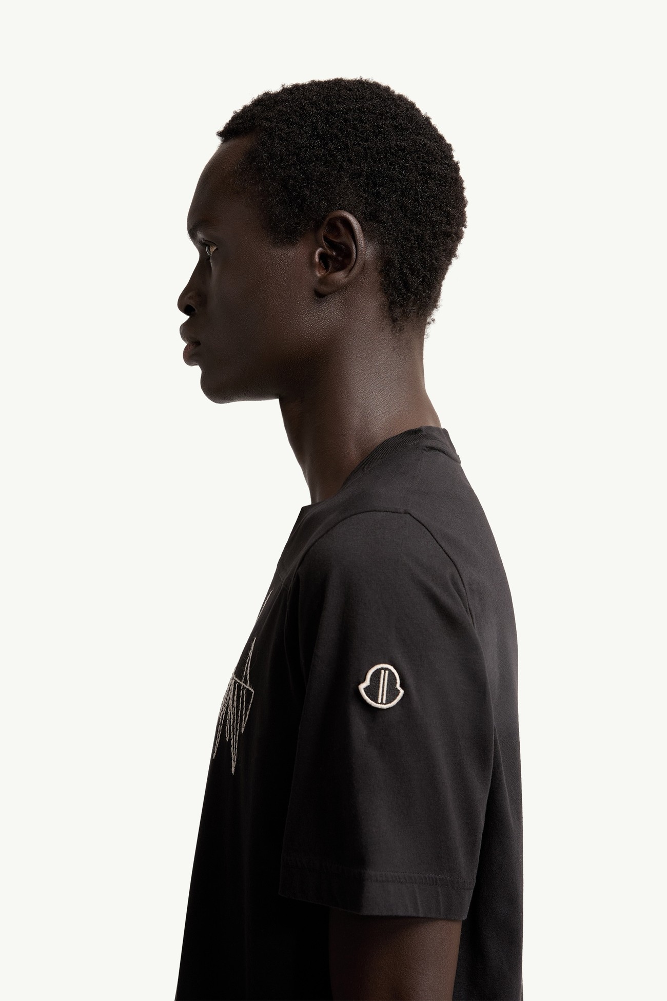 Moncler + Rick Owens Girder Cotton T-Shirt Gender Neutral Black Moncler 3
