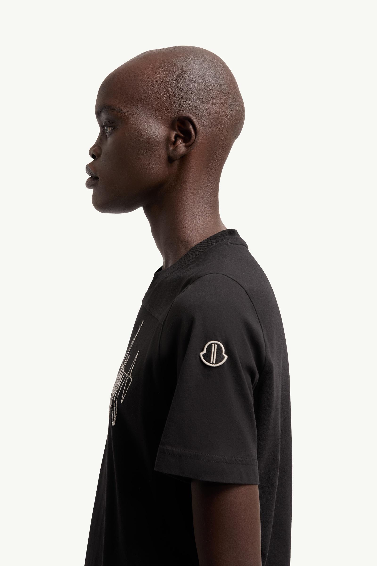 Black Moncler + Rick Owens Girder Cotton T-Shirt - Polos & T