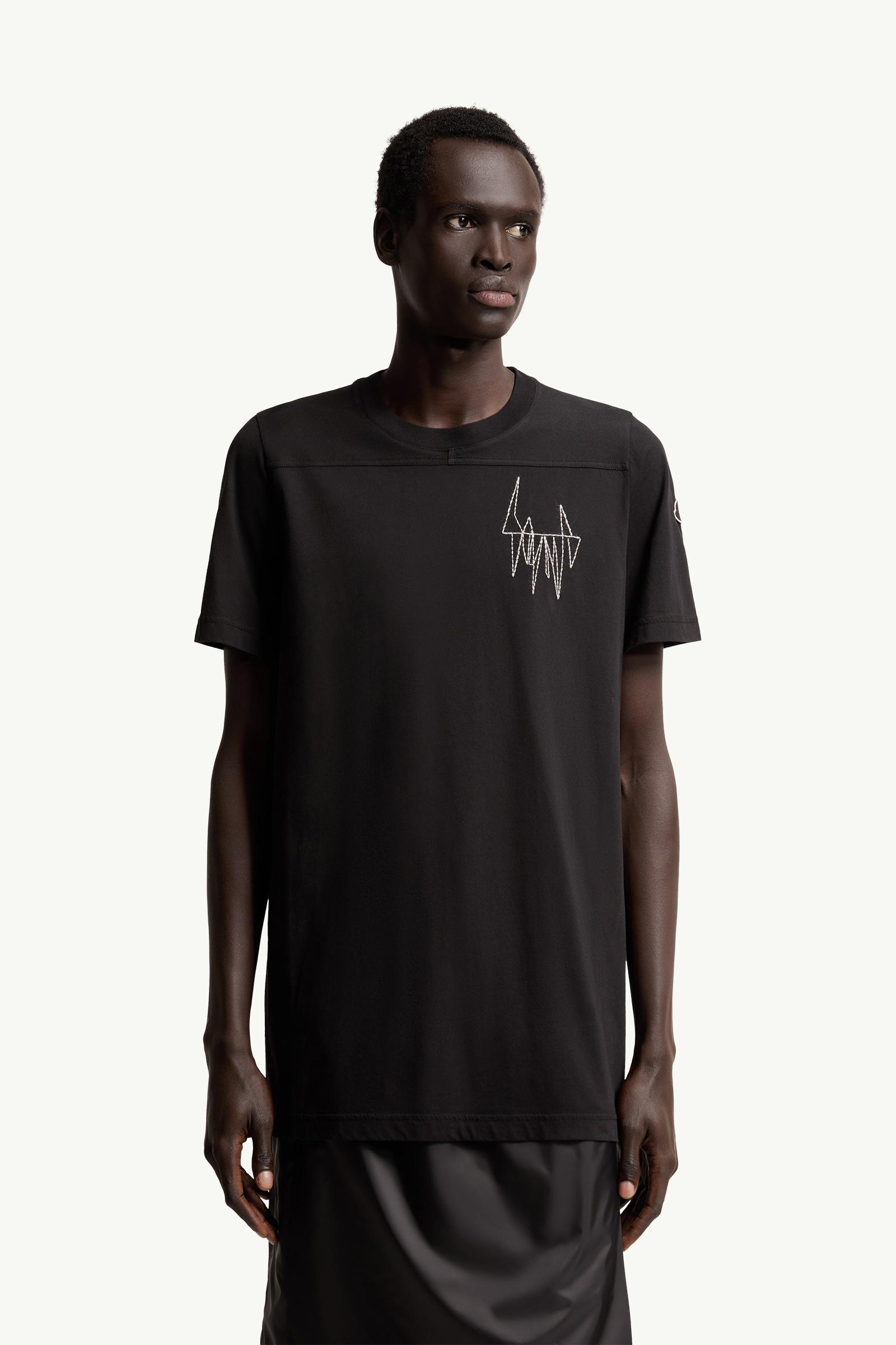 Black Moncler + Rick Owens Girder Cotton T-Shirt - Polos & T