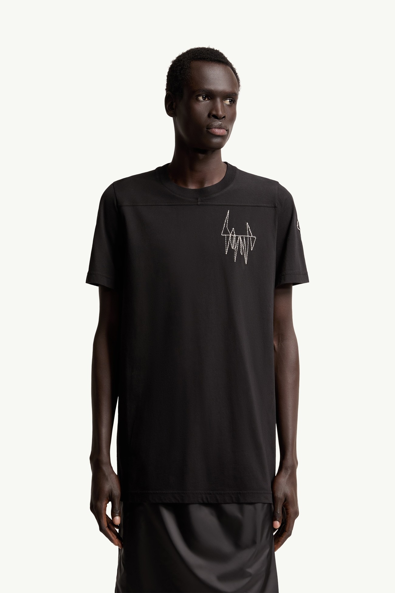 Moncler + Rick Owens Girder Cotton T-Shirt Gender Neutral Black Moncler 5