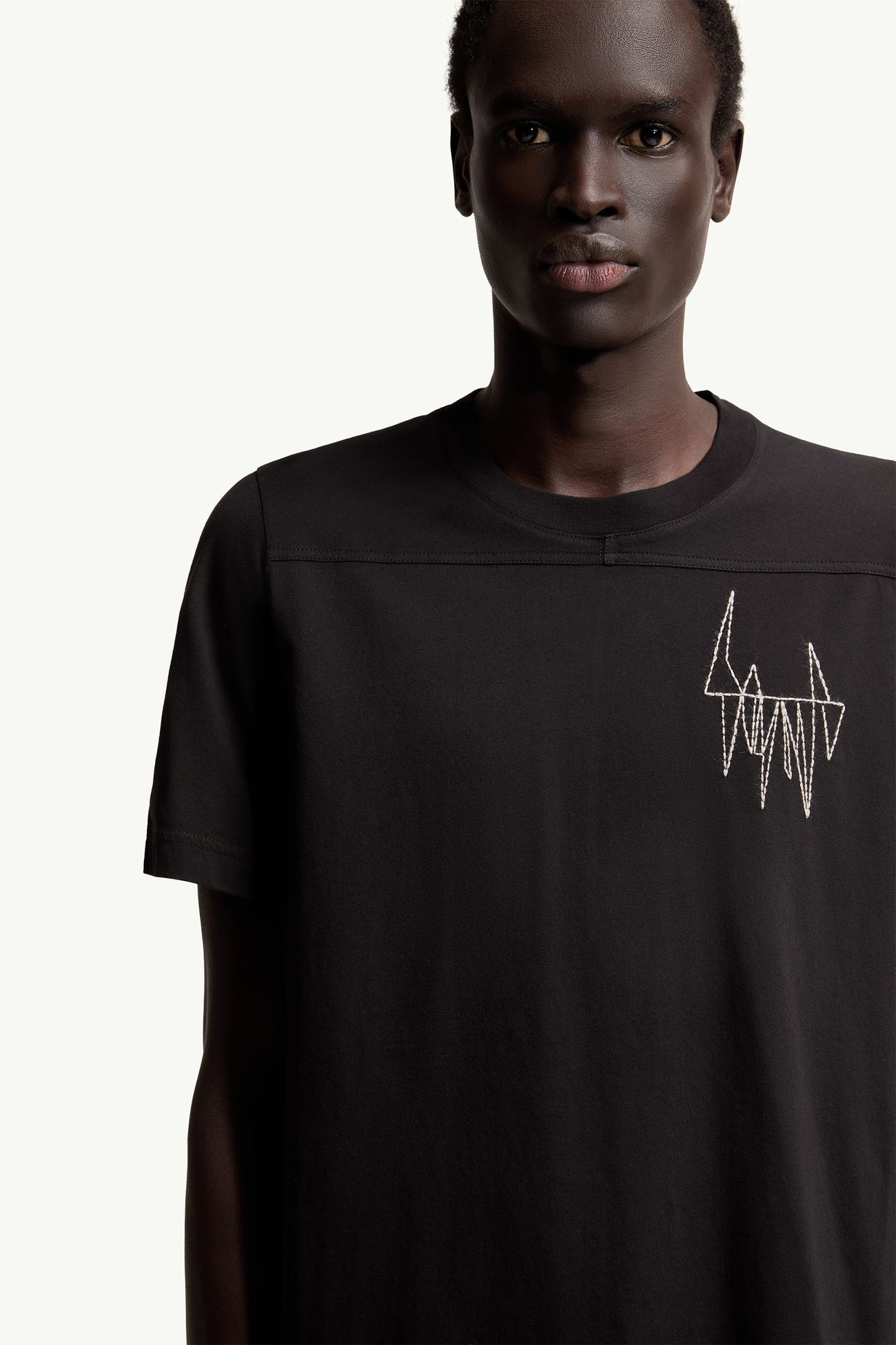 Moncler + Rick Owens Girder Cotton T-Shirt Gender Neutral Black Moncler 7