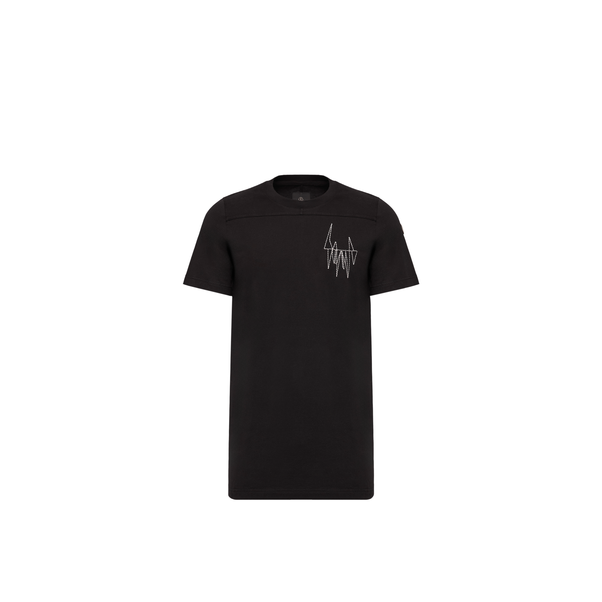 Moncler   Girder Cotton T-Shirt  in Black, Size: S