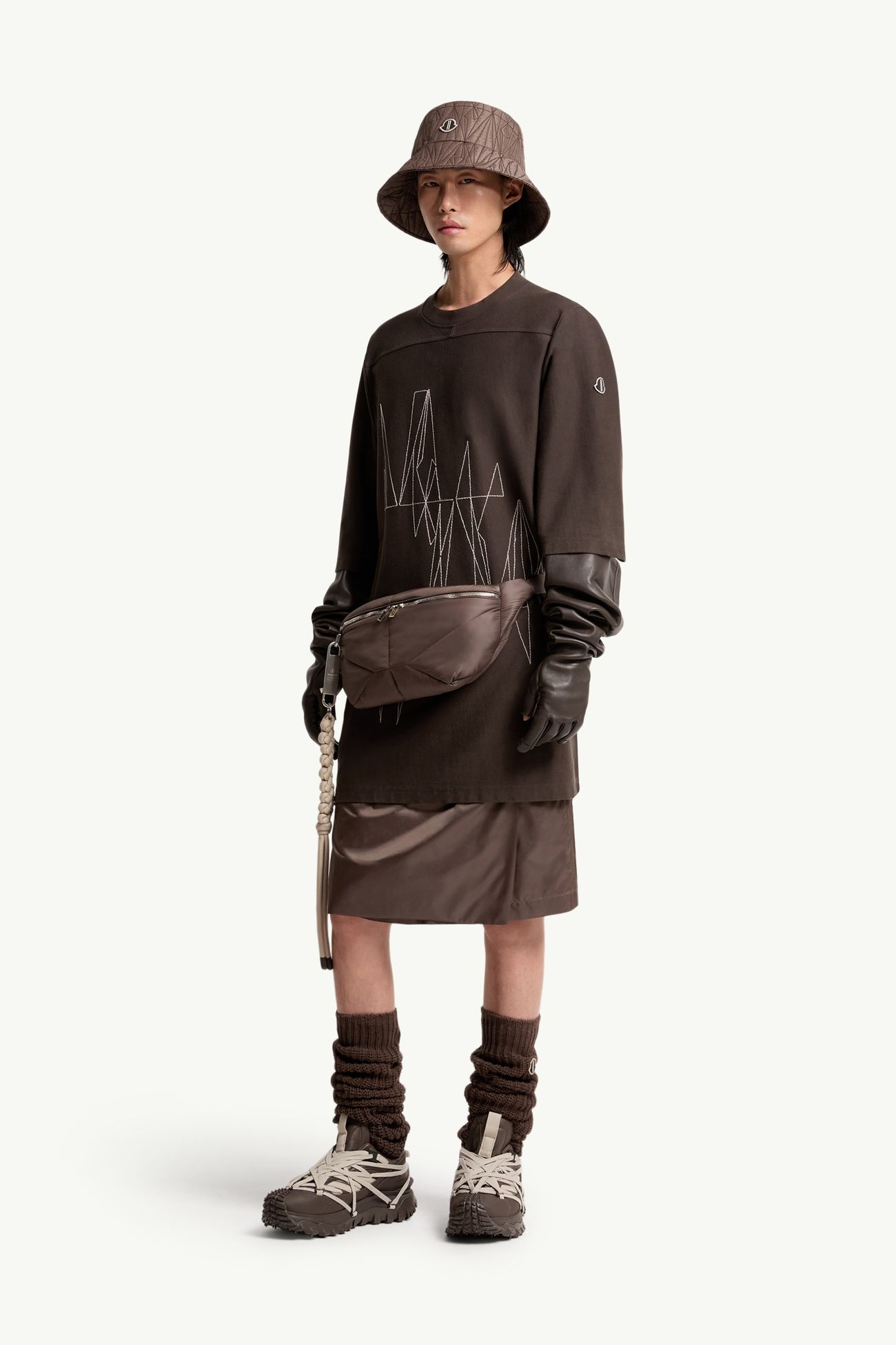 T-shirt en coton Moncler + Rick Owens Jumbo Mixte Marron Moncler 1