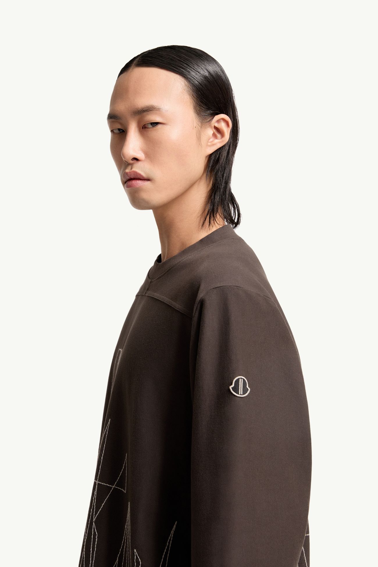 T-shirt en coton Moncler + Rick Owens Jumbo Mixte Marron Moncler 3