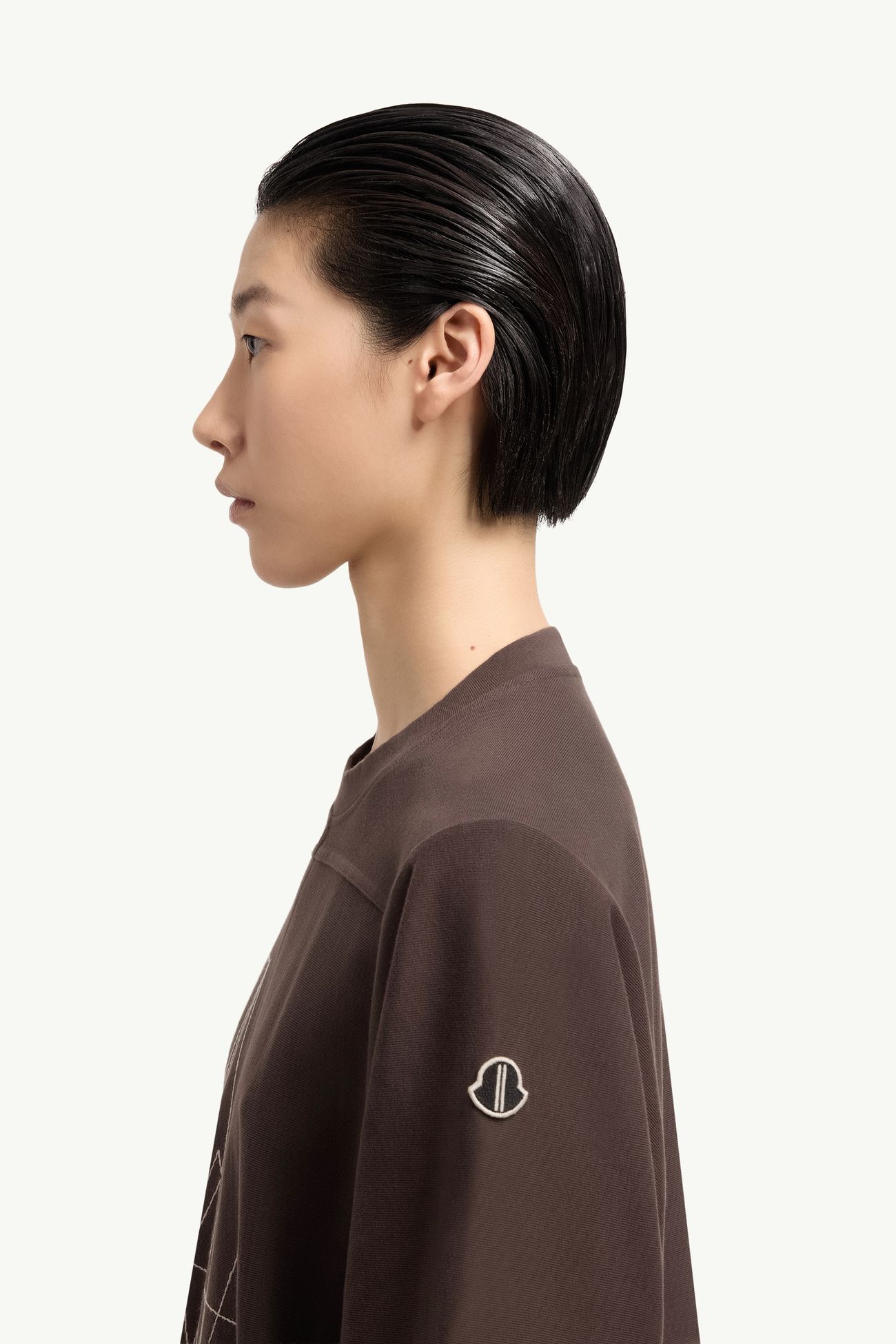 Moncler + Rick Owens Jumbo男女款棉质T恤 中性 棕色 Moncler 4