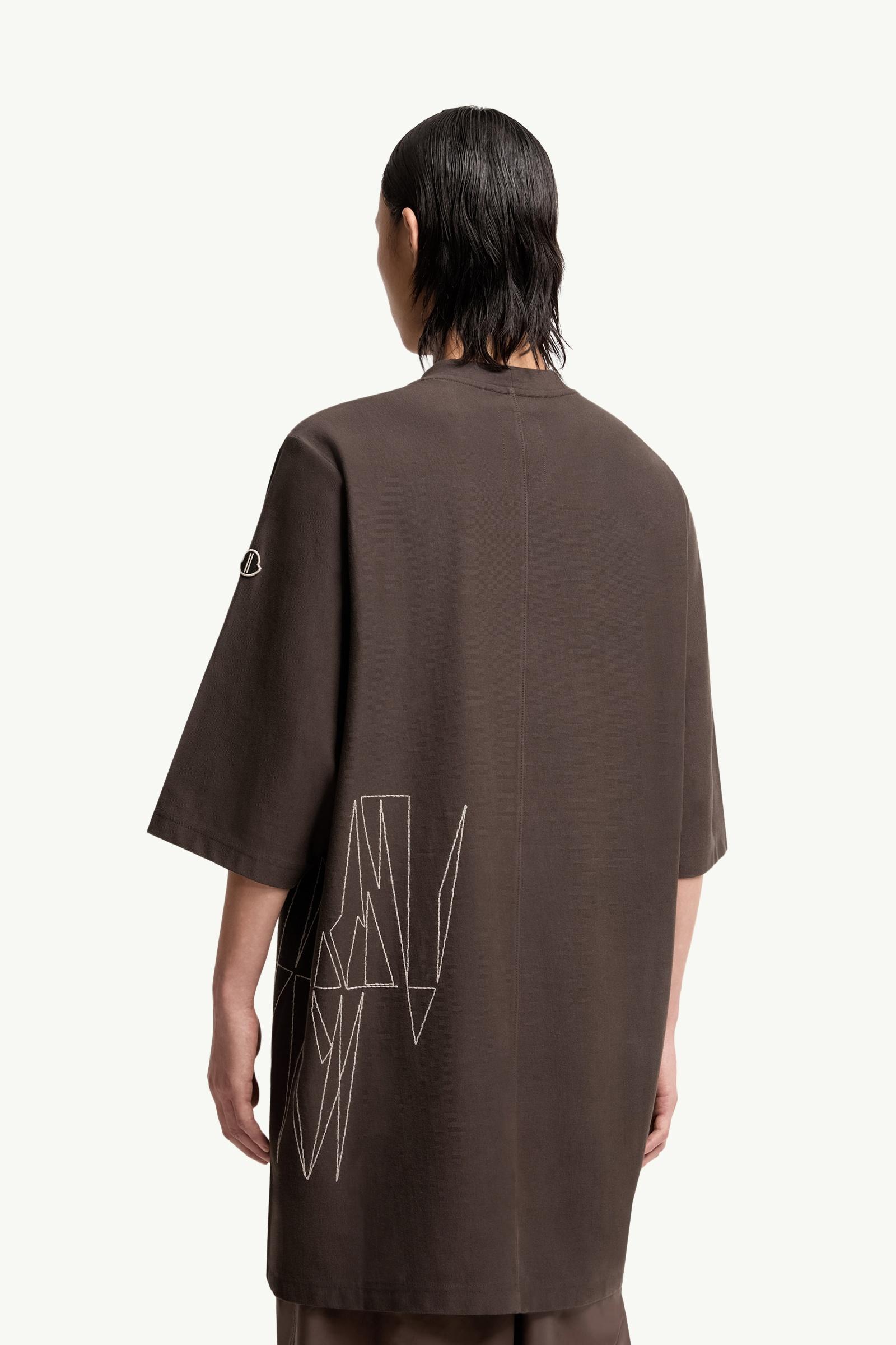 Brown Moncler + Rick Owens Jumbo Cotton T-Shirt - Polos & T-shirts