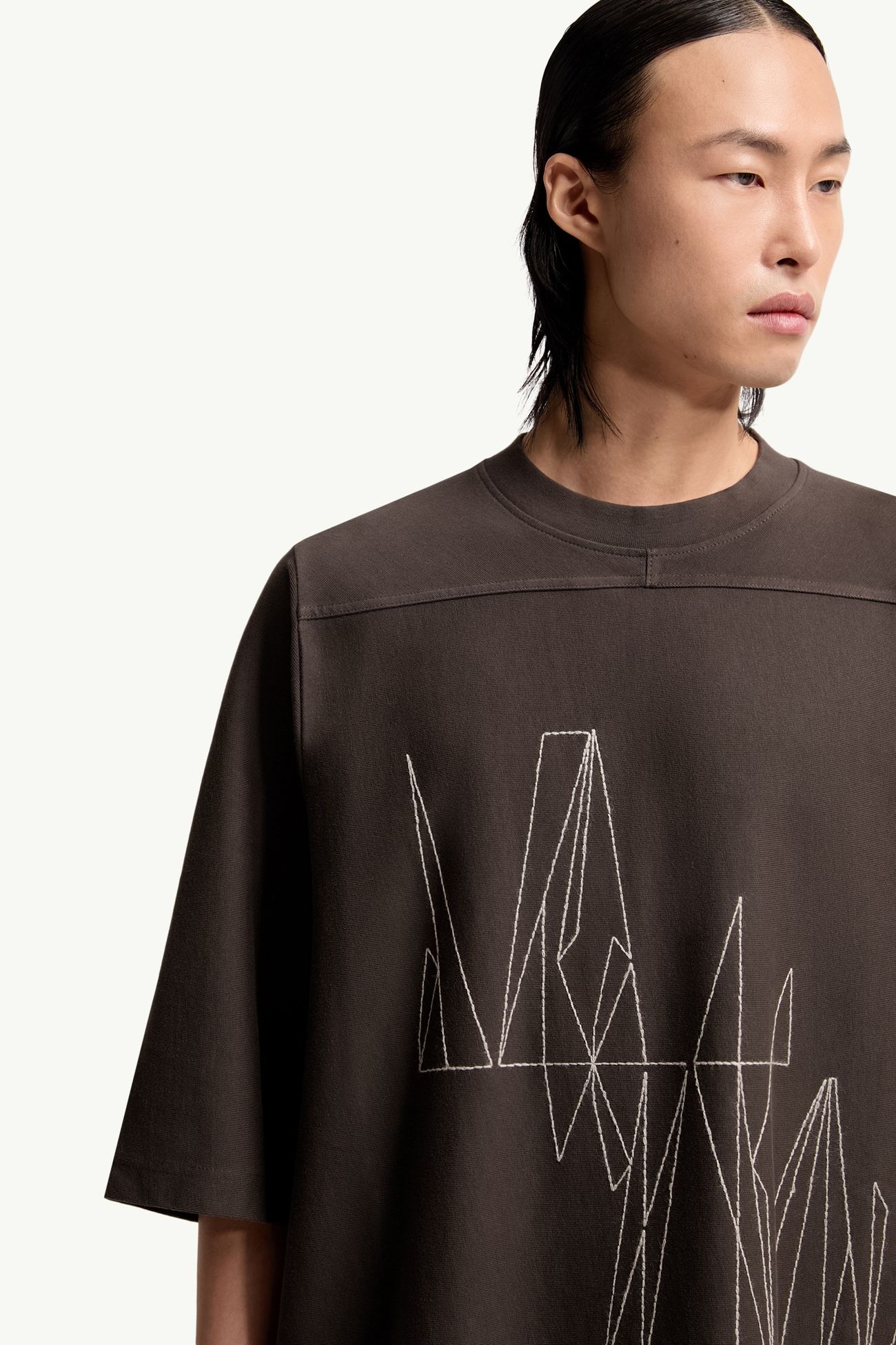 Moncler + Rick Owens Jumbo T-Shirt aus Baumwolle Genderneutral Braun Moncler 7