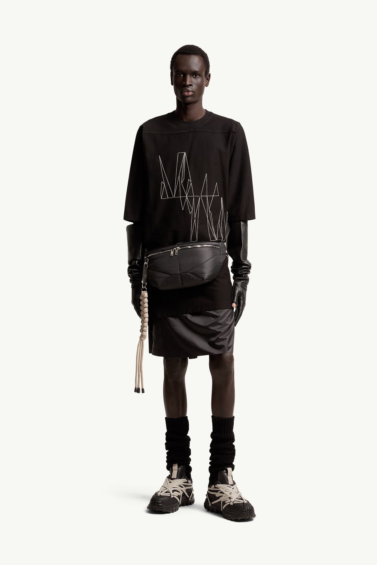 ブラック Moncler + Rick Owens Jumbo Tシャツ : Tシャツ＆ポロシャツ 