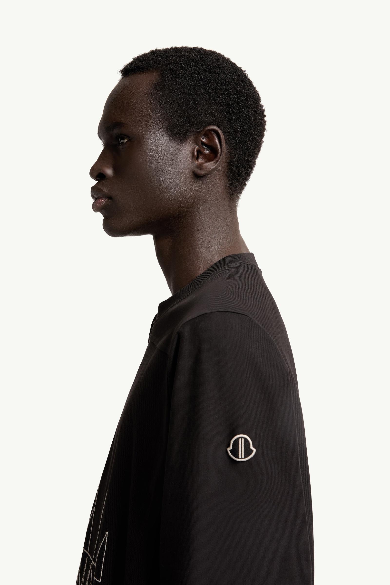 Black Moncler + Rick Owens Jumbo Cotton T-Shirt - Polos & T-shirts