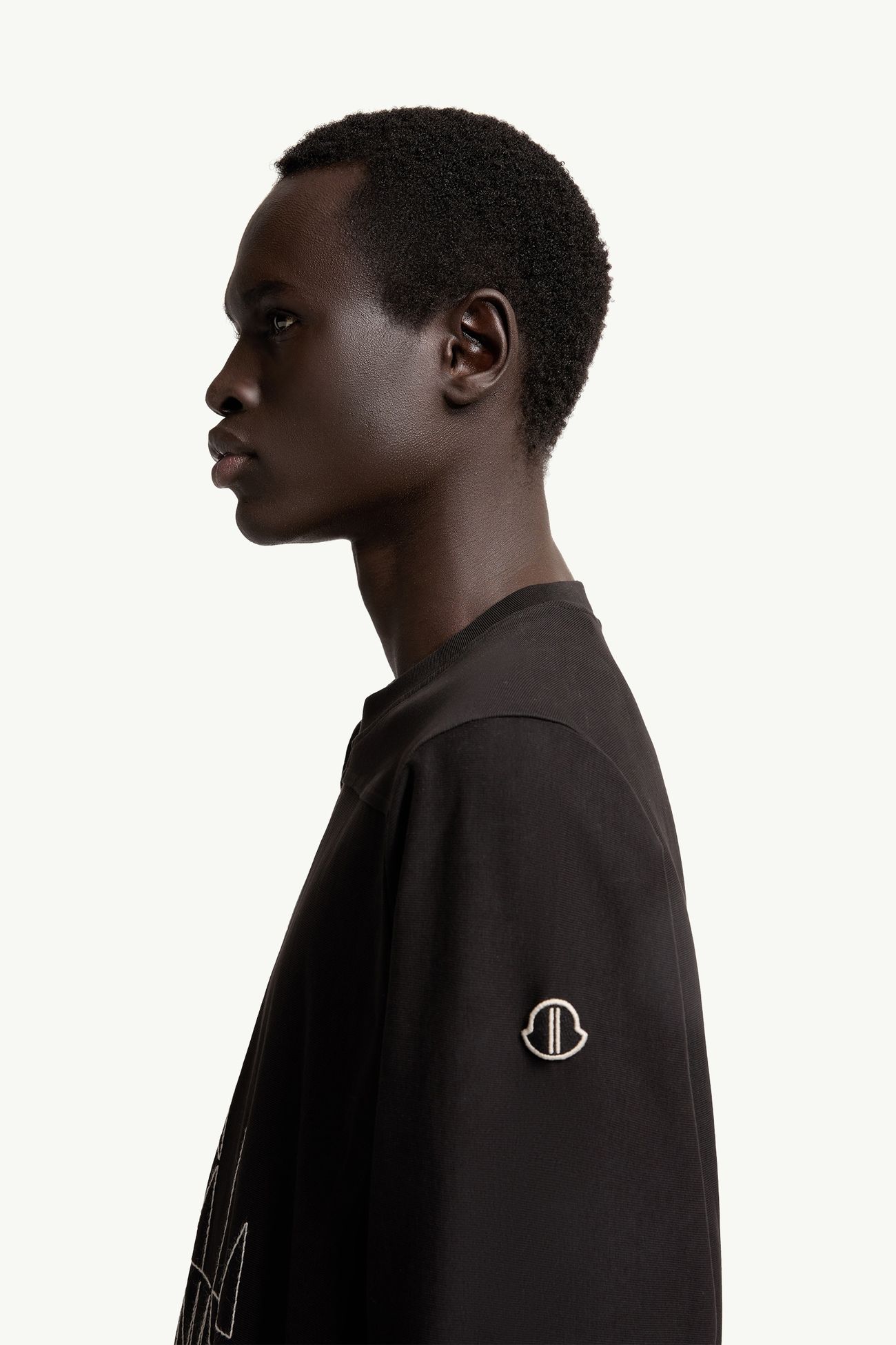 T-shirt Jumbo Moncler + Rick Owens in cotone Gender Neutral Nero Moncler 3