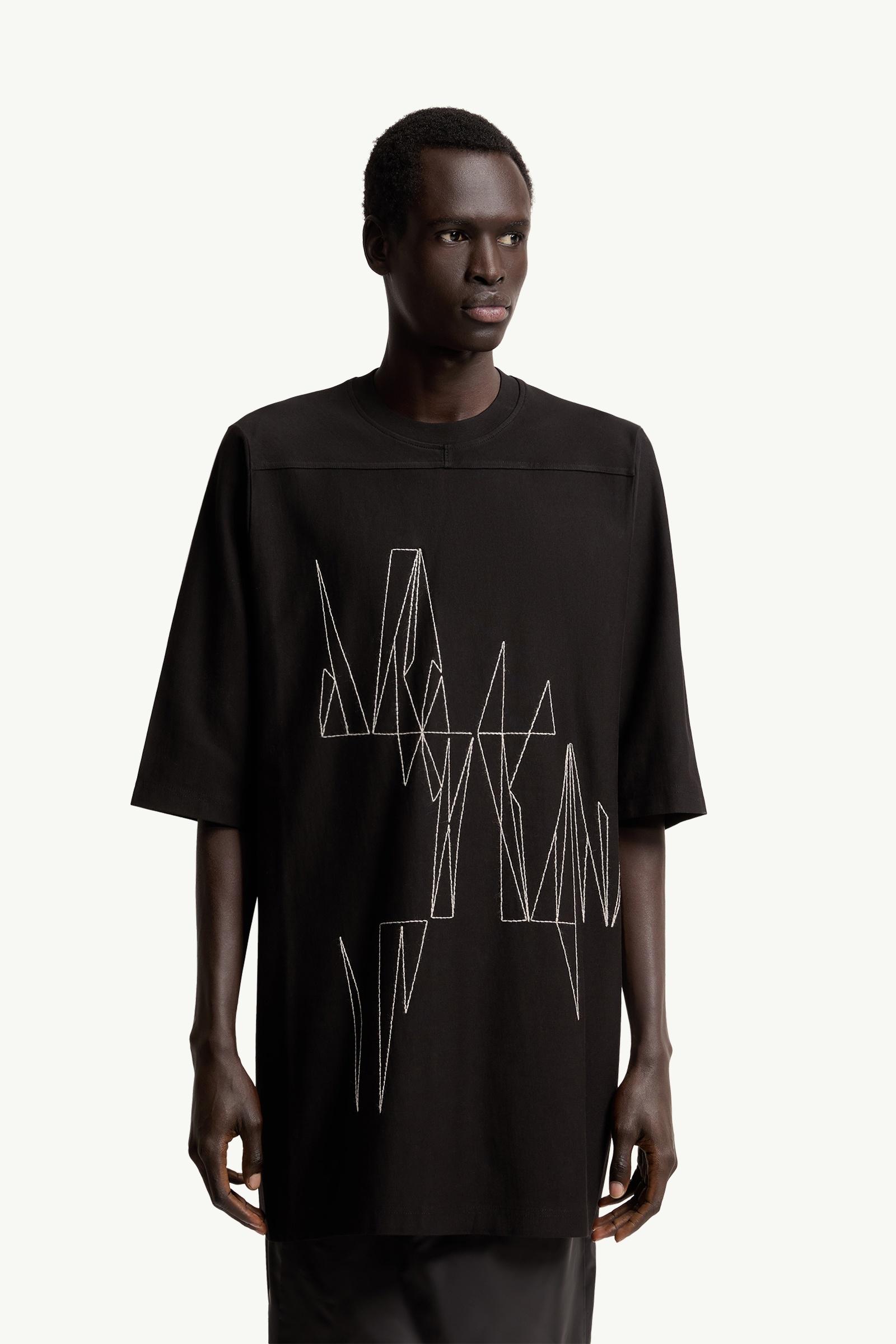 Moncler x Rick Owens Tシャツ Black Moncler + Rick Owens Jumbo Cotton T-Shirt - Polos & T-shirts