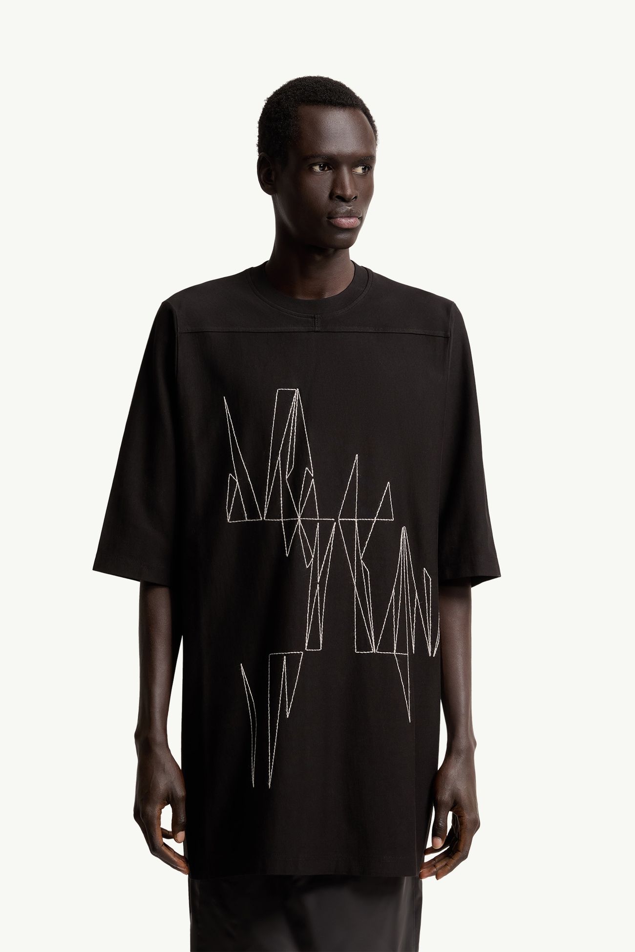 ブラック Moncler + Rick Owens Jumbo Tシャツ : Tシャツ＆ポロシャツ 
