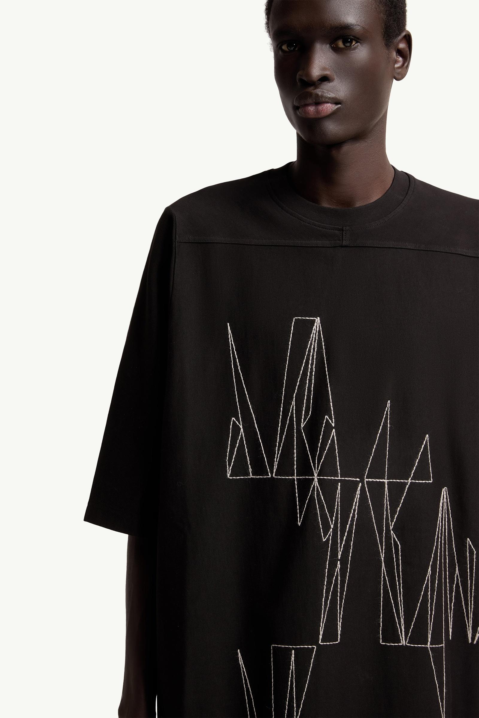 Black Moncler + Rick Owens Jumbo Cotton T-Shirt - Polos & T-shirts