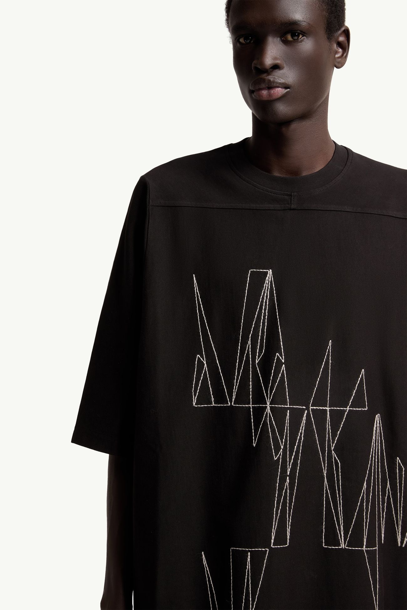 T-shirt en coton Moncler + Rick Owens Jumbo Mixte Noir Moncler 7