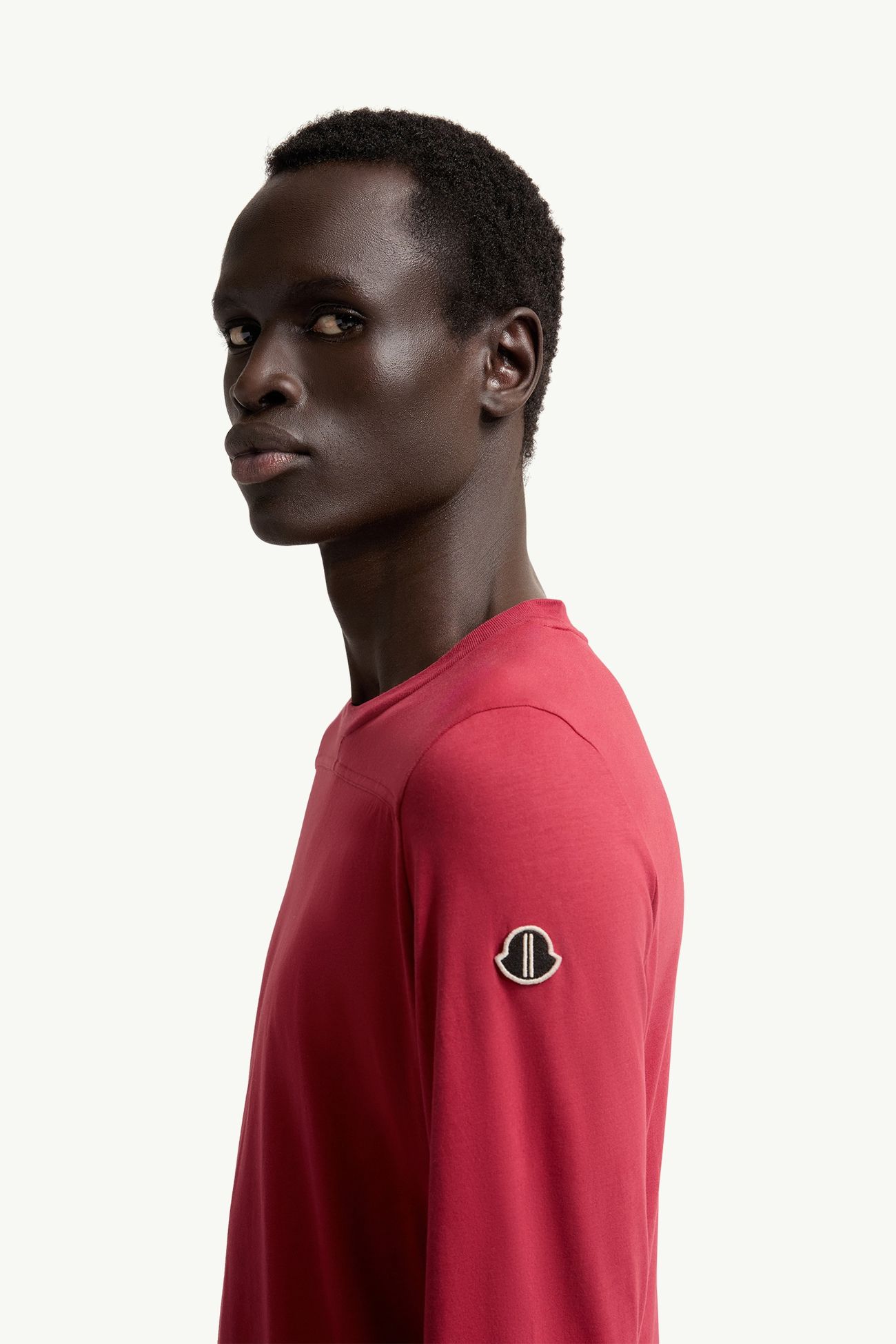 T-shirt en coton à manches longues Moncler + Rick Owens Girder Mixte Rouge Framboise Moncler 4