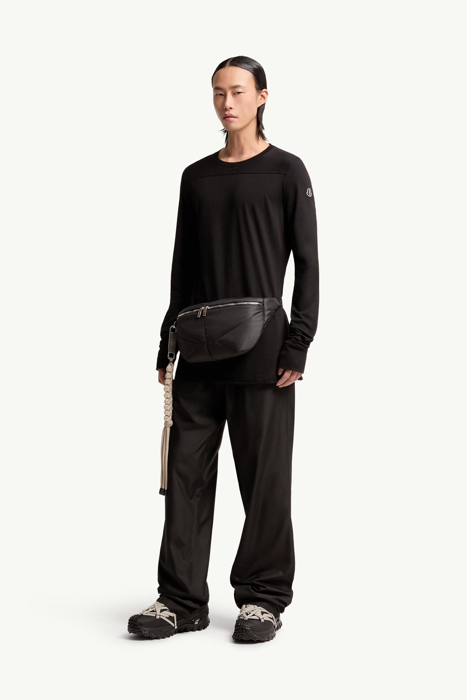 Black Moncler + Rick Owens Girder Long Sleeve Cotton T-Shirt