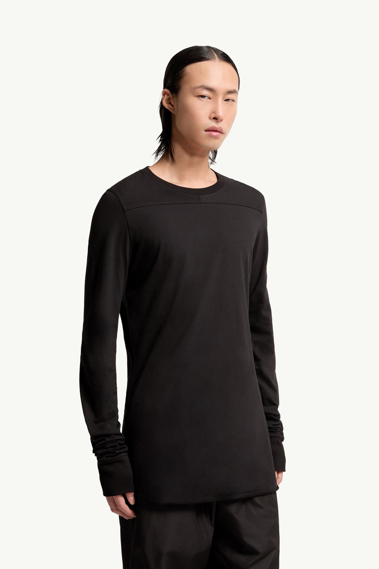 Moncler x Rick Owens Girder長袖棉質T恤 中性 黑色 Moncler 5