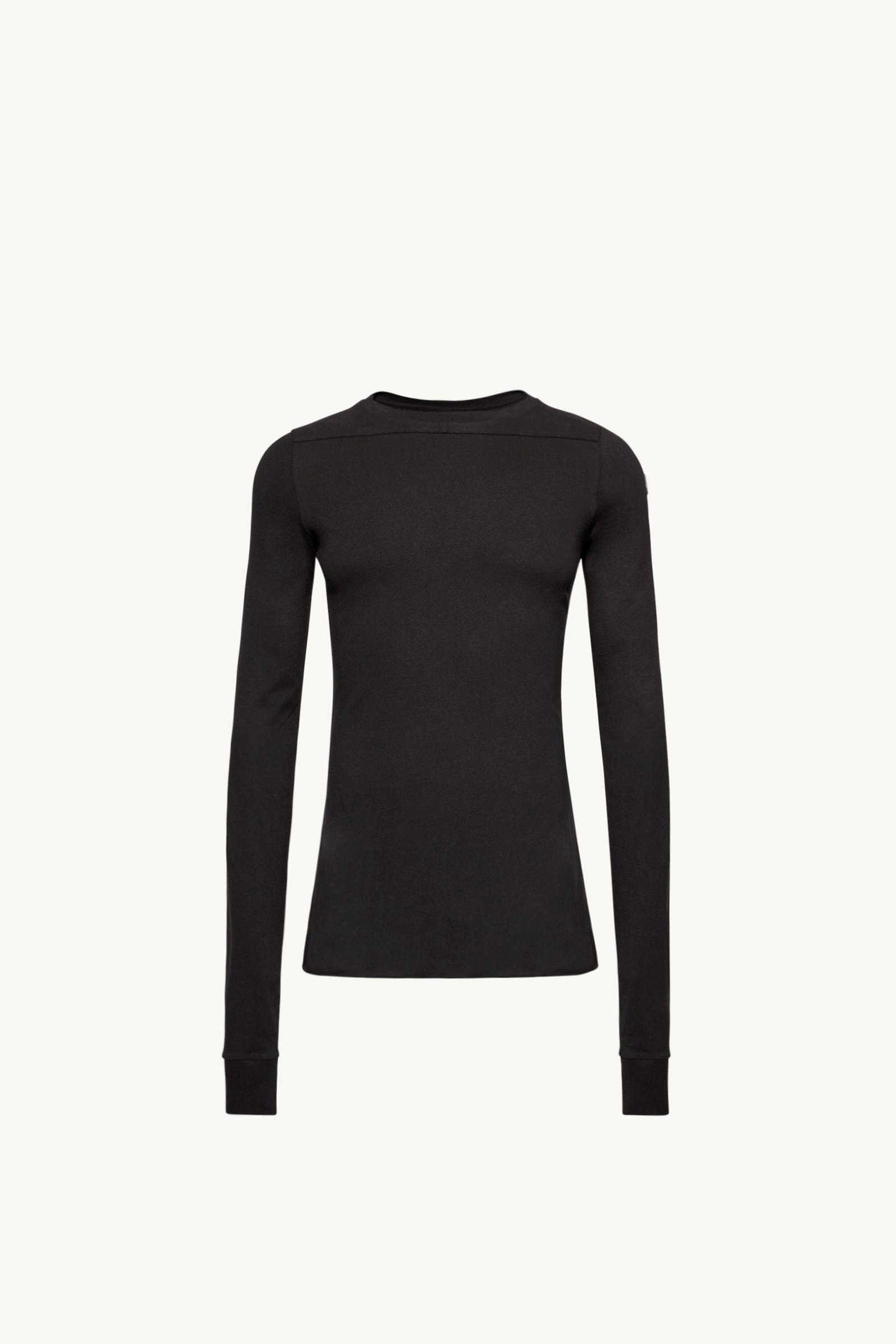 Black Moncler + Rick Owens Girder Long Sleeve Cotton T-Shirt