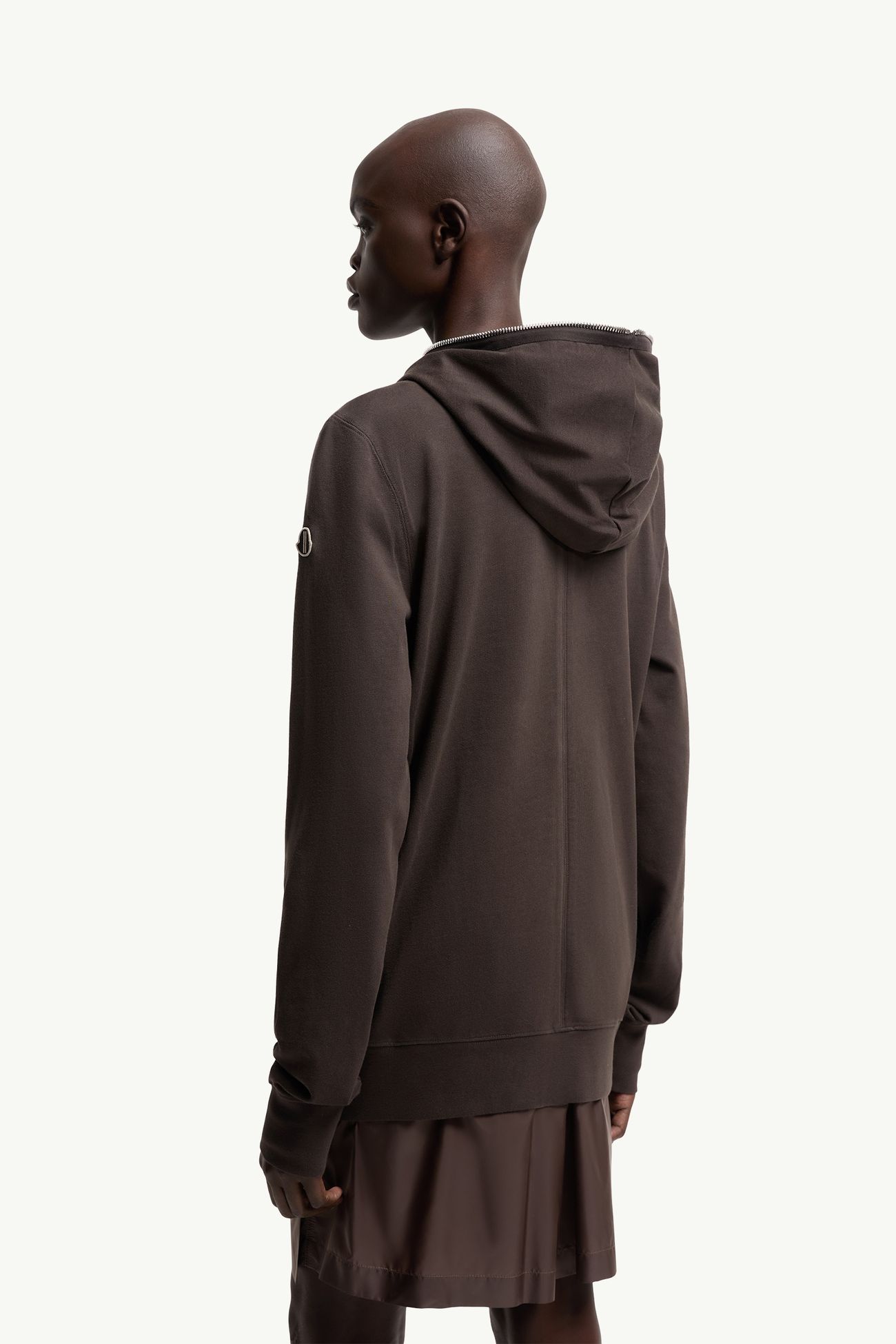 Sudadera de algodón Moncler + Rick Owens Ziplock De Género Neutro Marrón Moncler 6