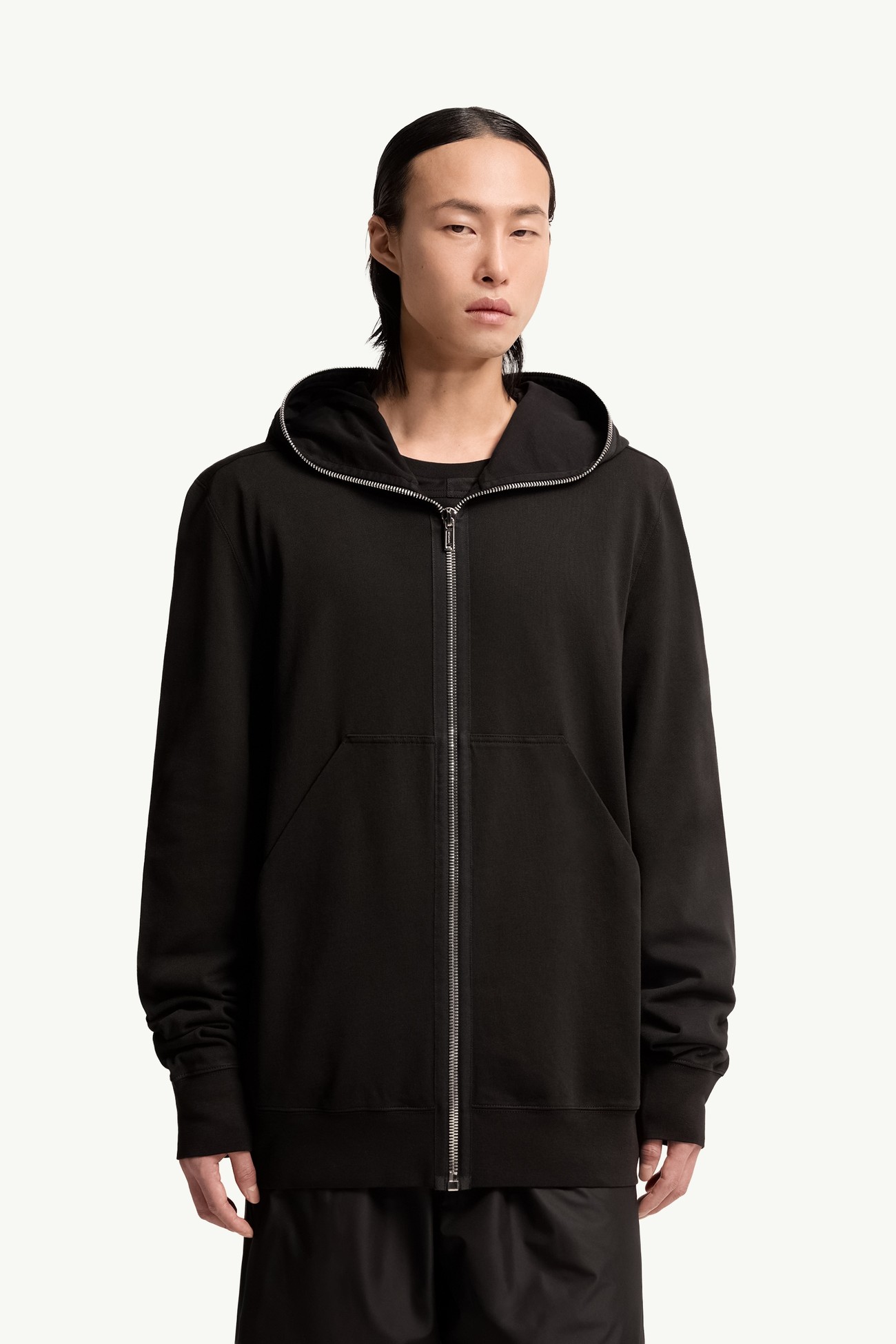 Moncler + Rick Owens 코튼 Ziplock 후디 젠더 뉴트럴 블랙 Moncler 5