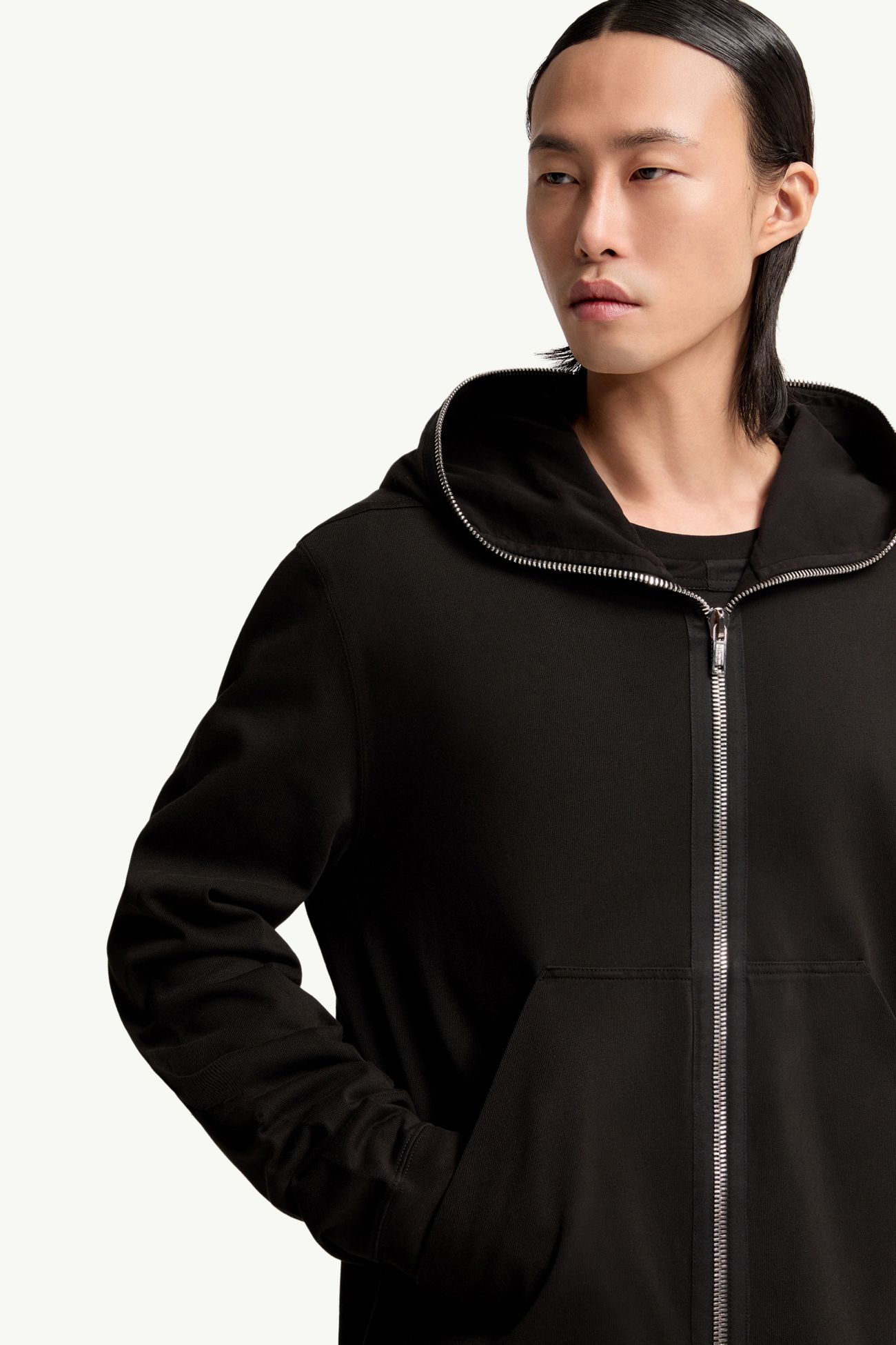 Moncler + Rick Owens Cotton Ziplock Hoodie Gender Neutral Black Moncler 7