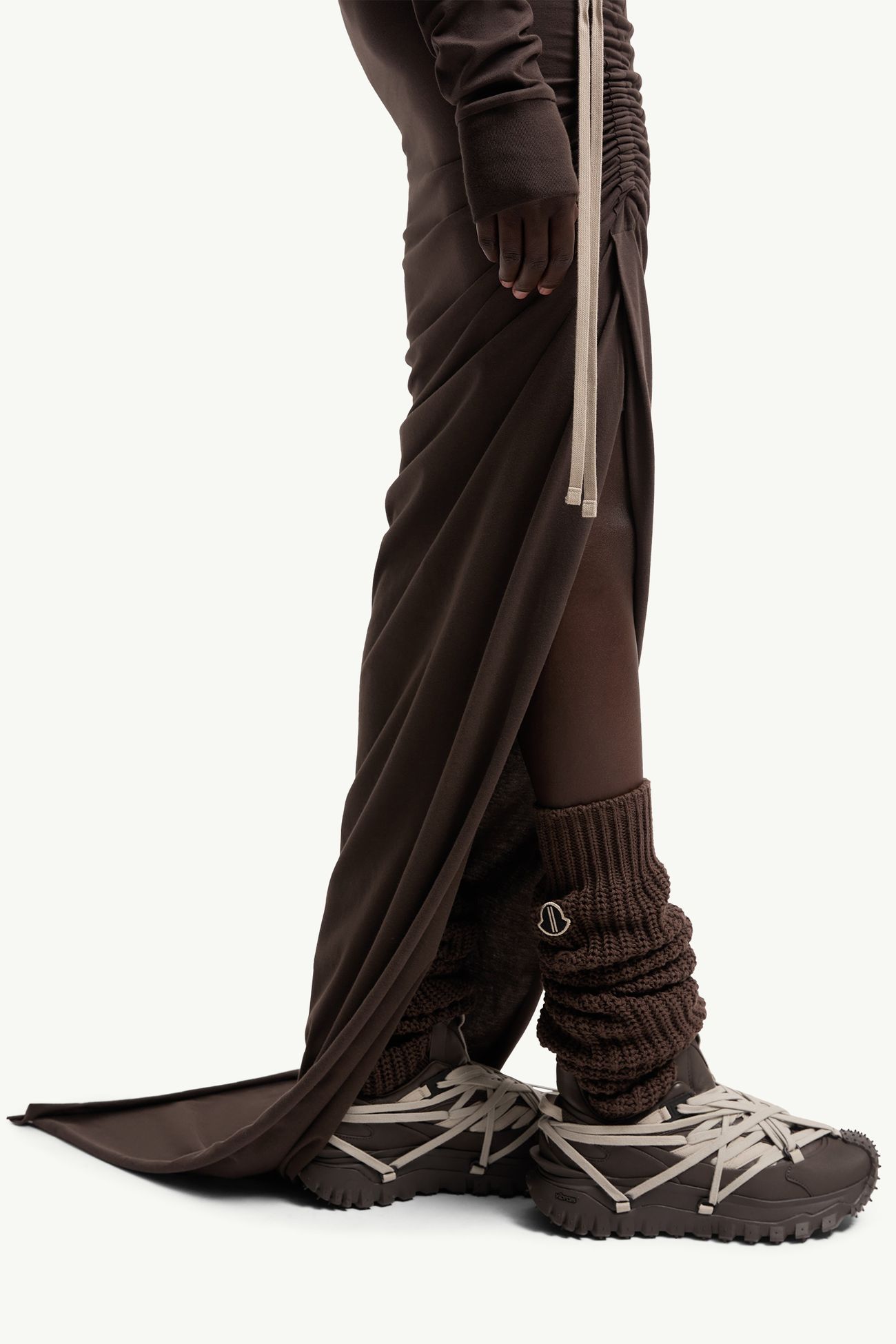 Moncler + Rick Owens女士棉质可调节半身裙 女士 棕色 Moncler 5