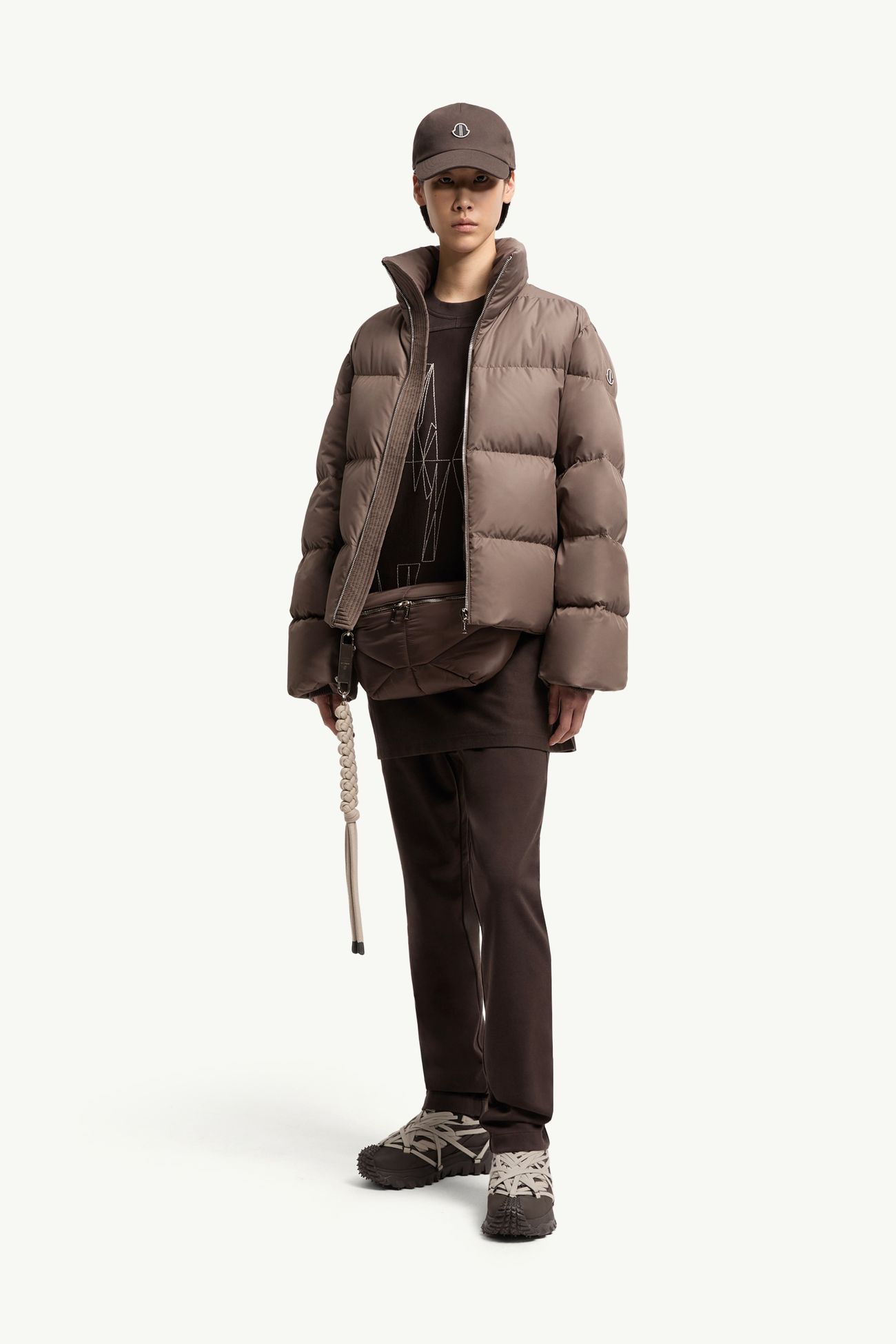 Moncler + Rick Owens Jogginghose aus Baumwolle Genderneutral Braun Moncler 2