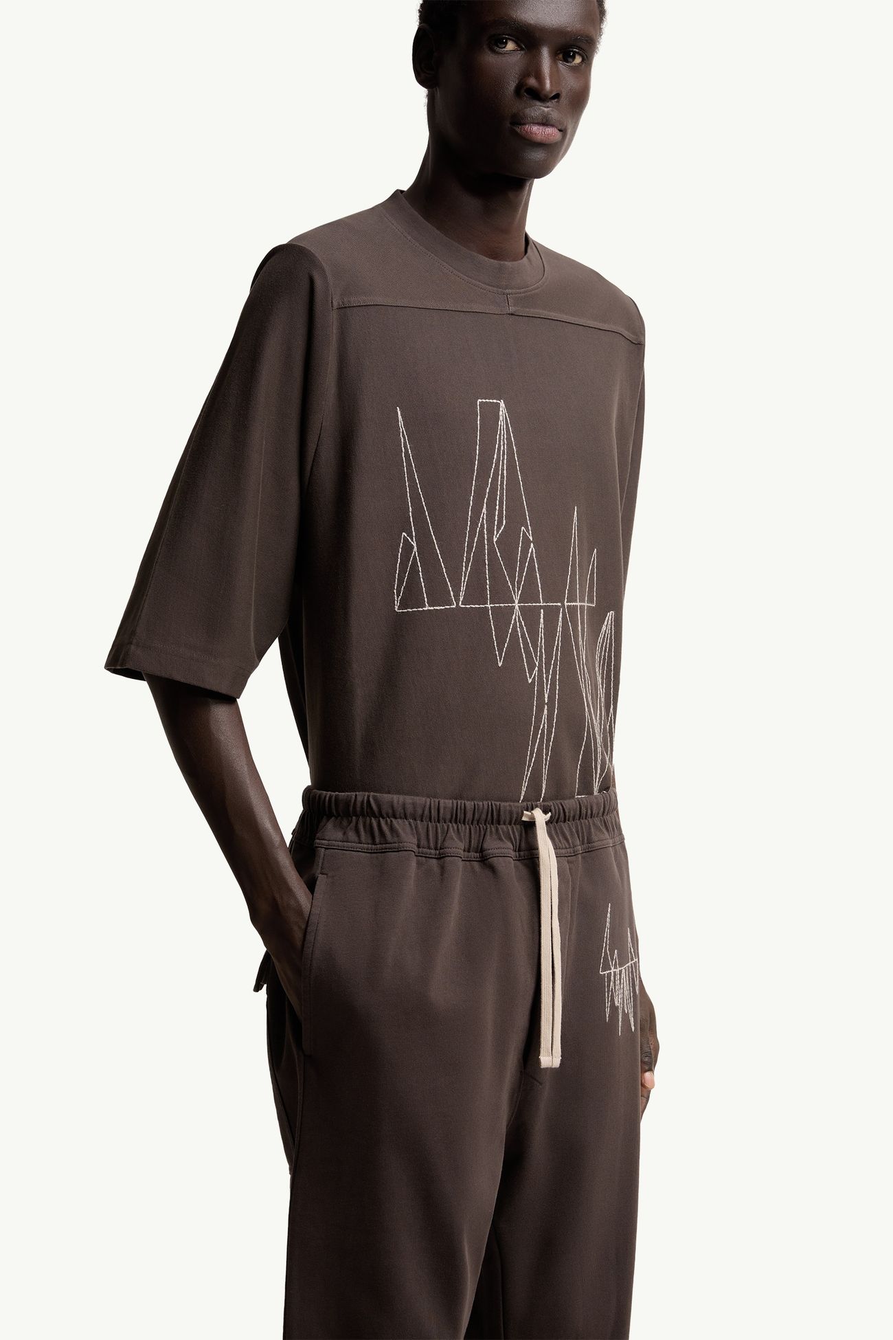 Moncler + Rick Owens スウェットパンツ ジェンダーニュートラル ブラウン Moncler 6