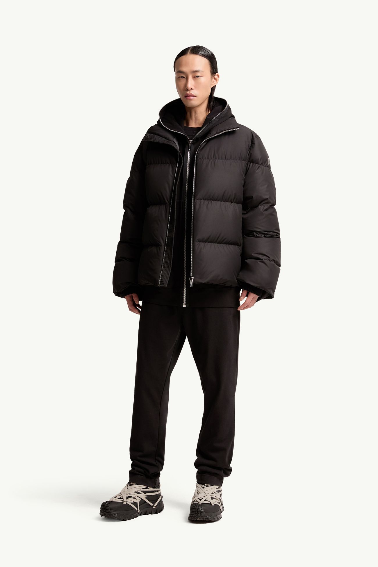 Moncler + Rick Owens棉質運動褲 中性 黑色 Moncler 1