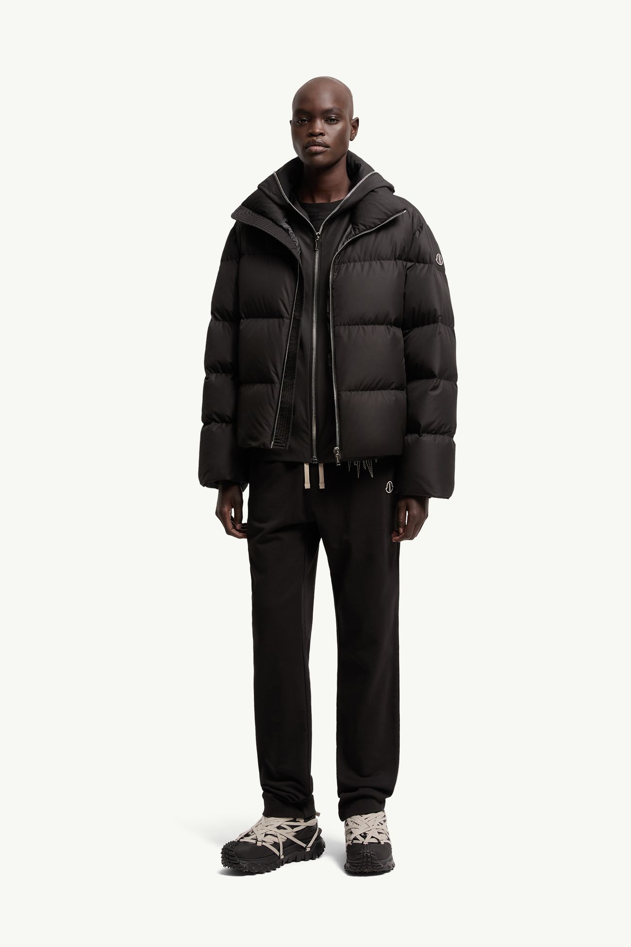 Moncler + Rick Owens Jogginghose aus Baumwolle Genderneutral Schwarz Moncler 2
