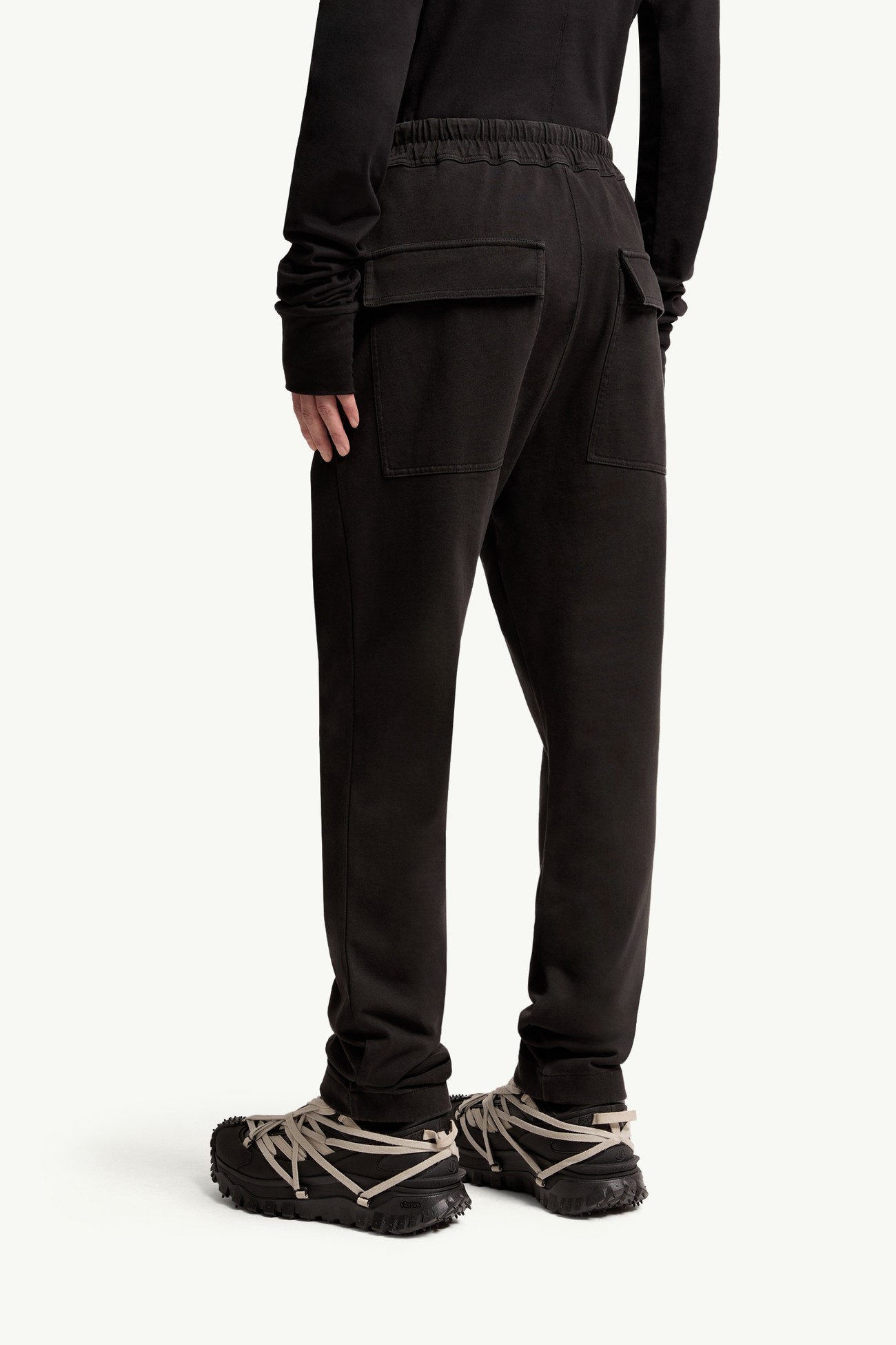 Moncler + Rick Owens Cotton Sweatpants Gender Neutral Black Moncler 5