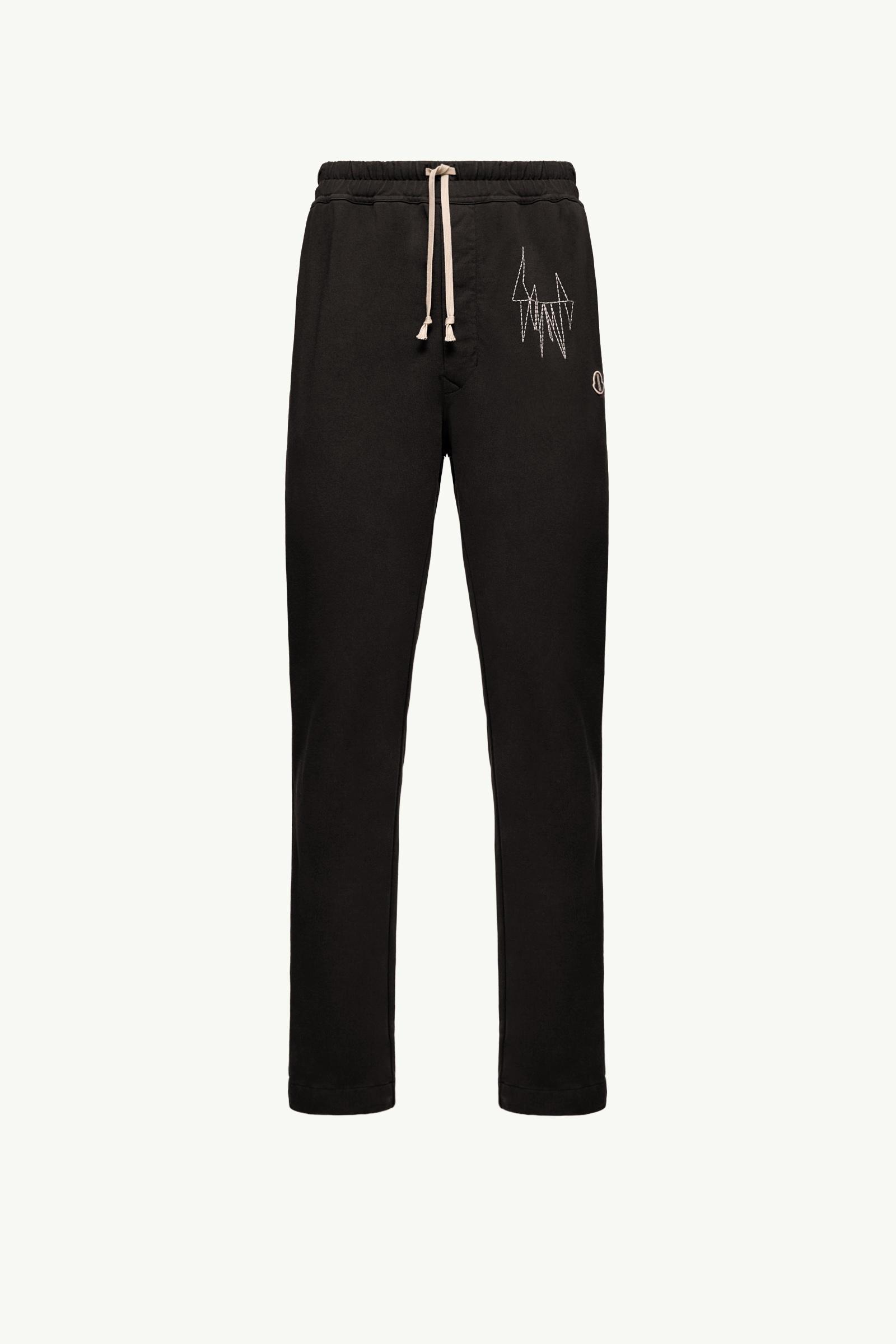 Black Moncler + Rick Owens Cotton Sweatpants - Pants & Shorts for