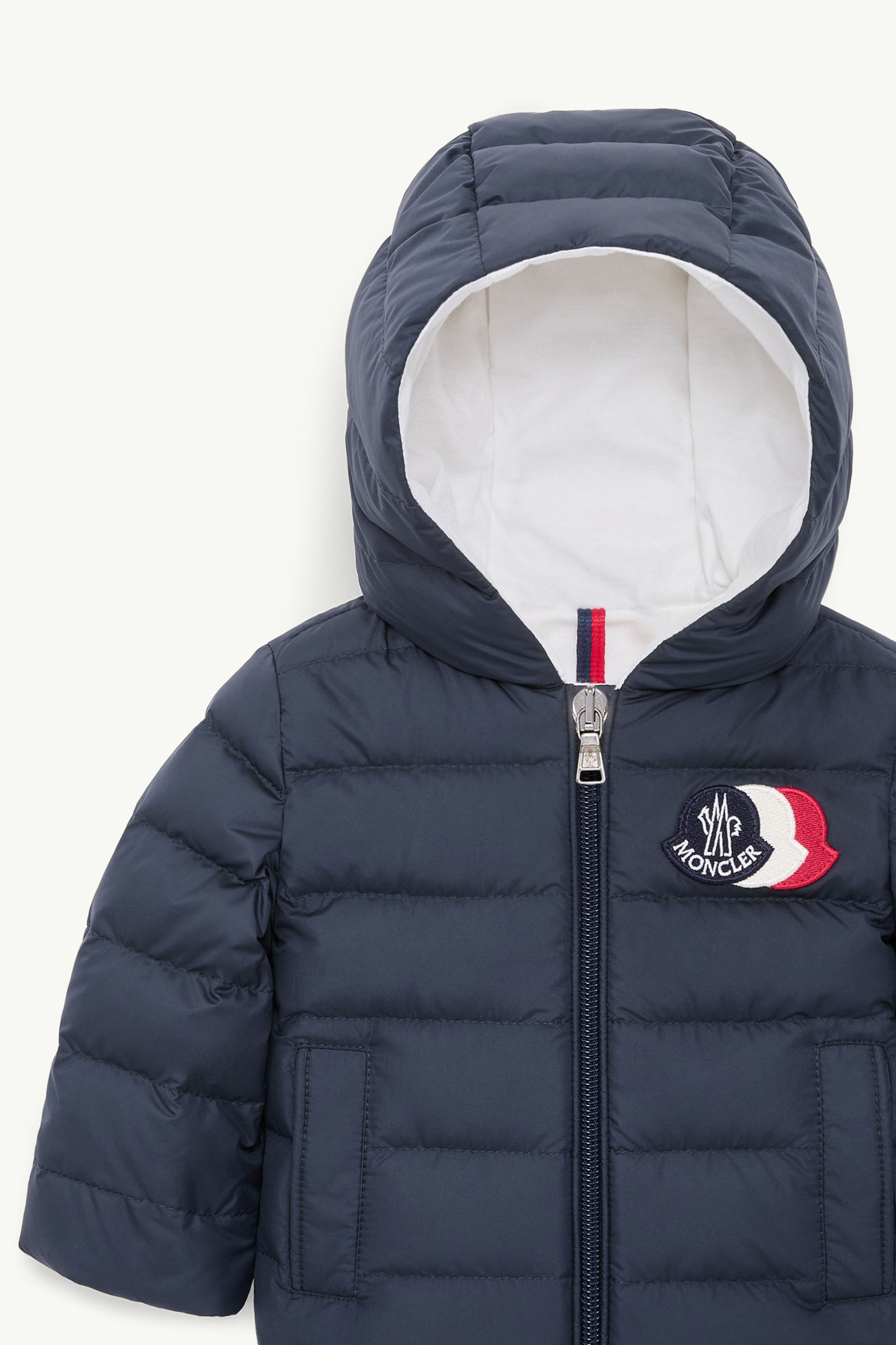 Hakan Hooded Down Jacket Boy Navy Blue Moncler 1