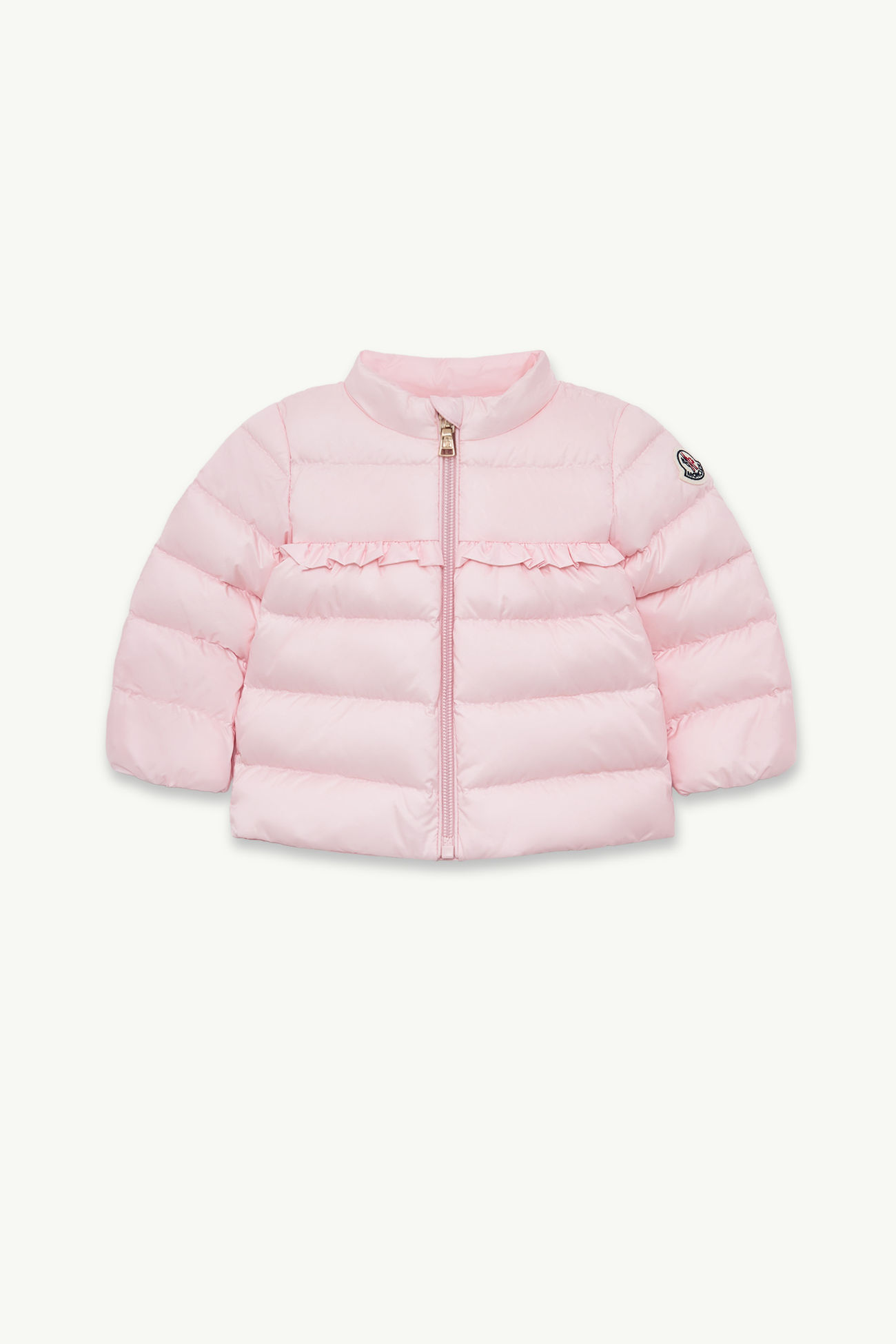 Piumino Nazife Bambina Rosa Chiaro Moncler 0