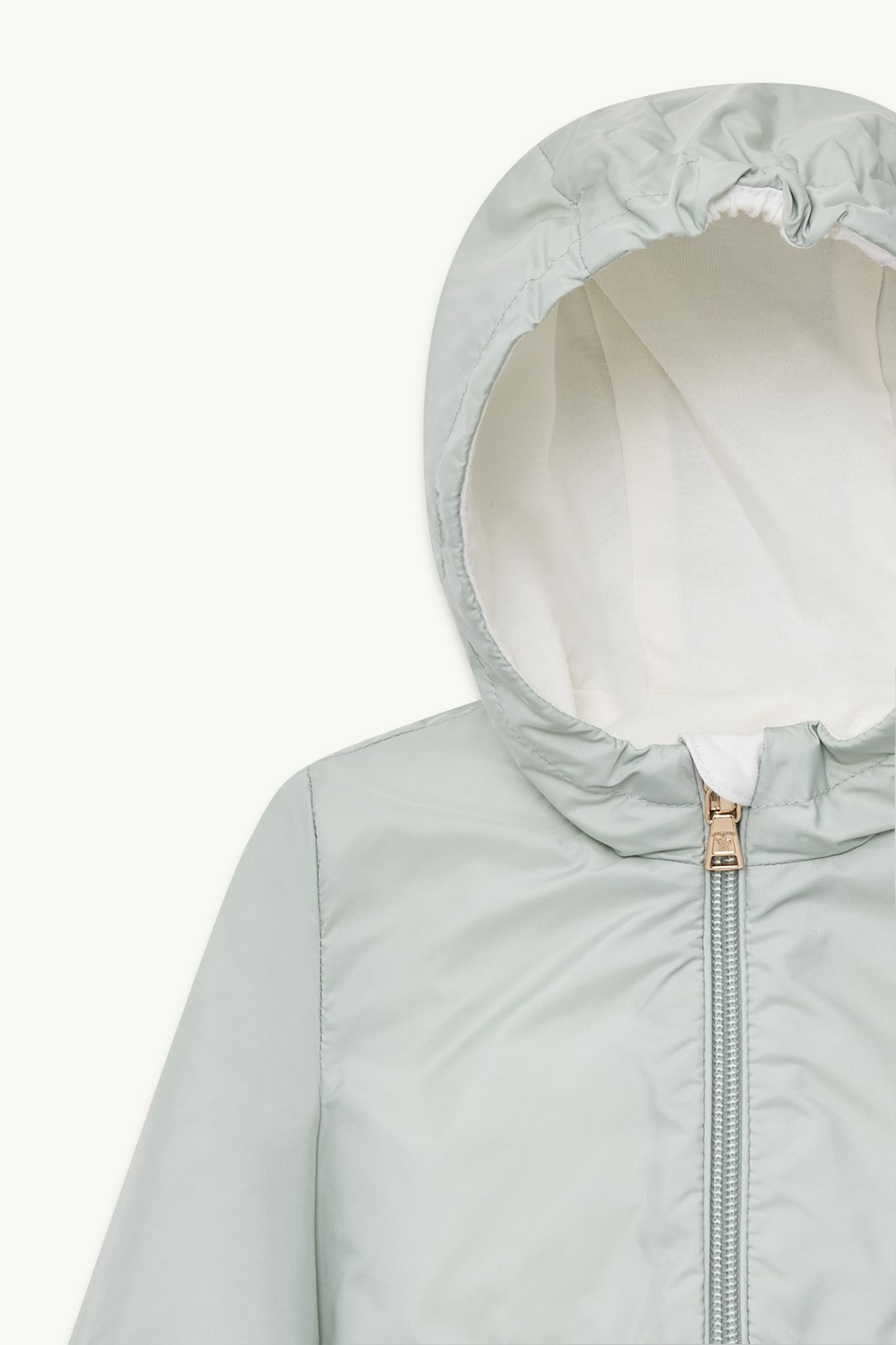 Hooded Jacket Girl Steel Gray Moncler 1