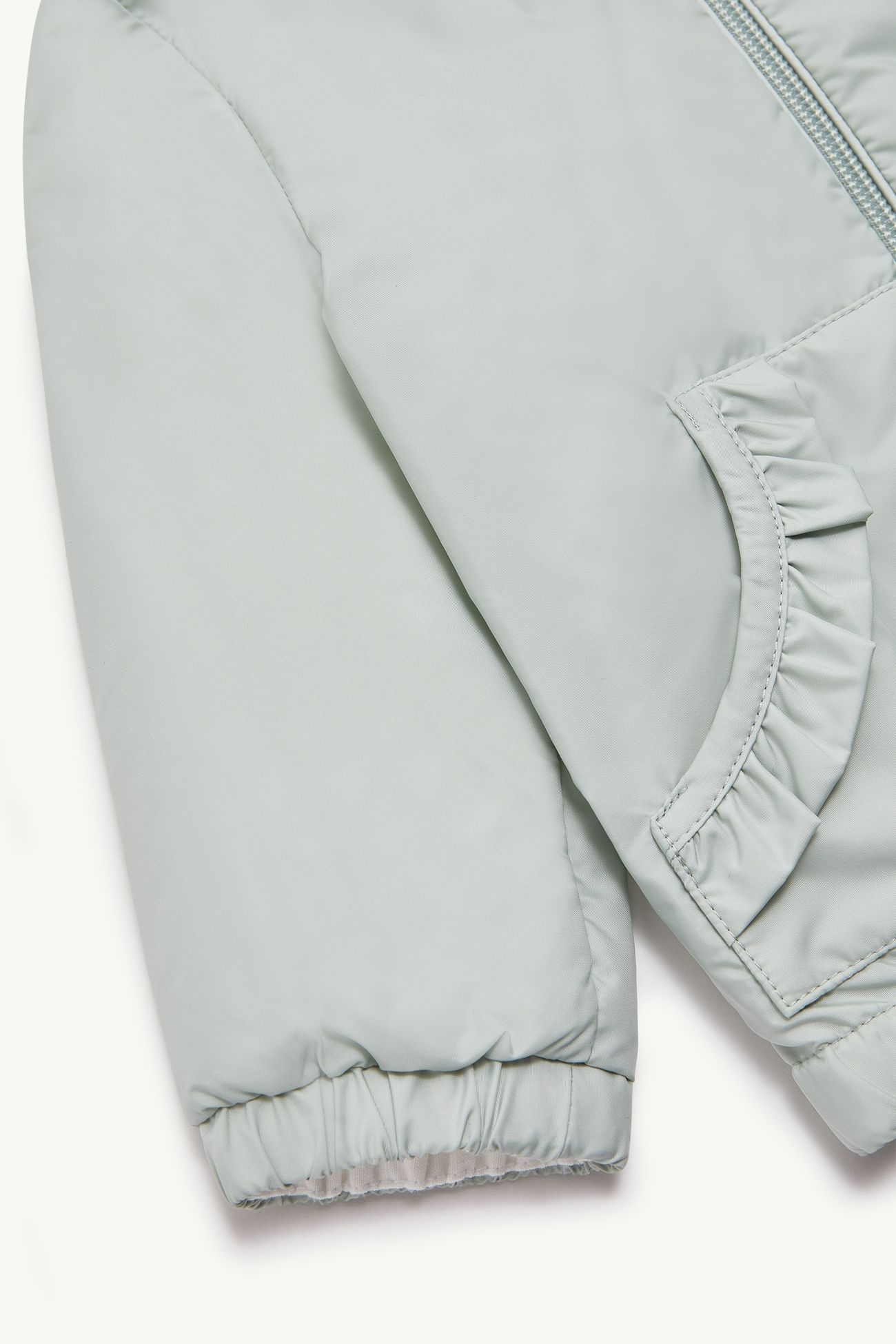 Hooded Jacket Girl Steel Gray Moncler 3