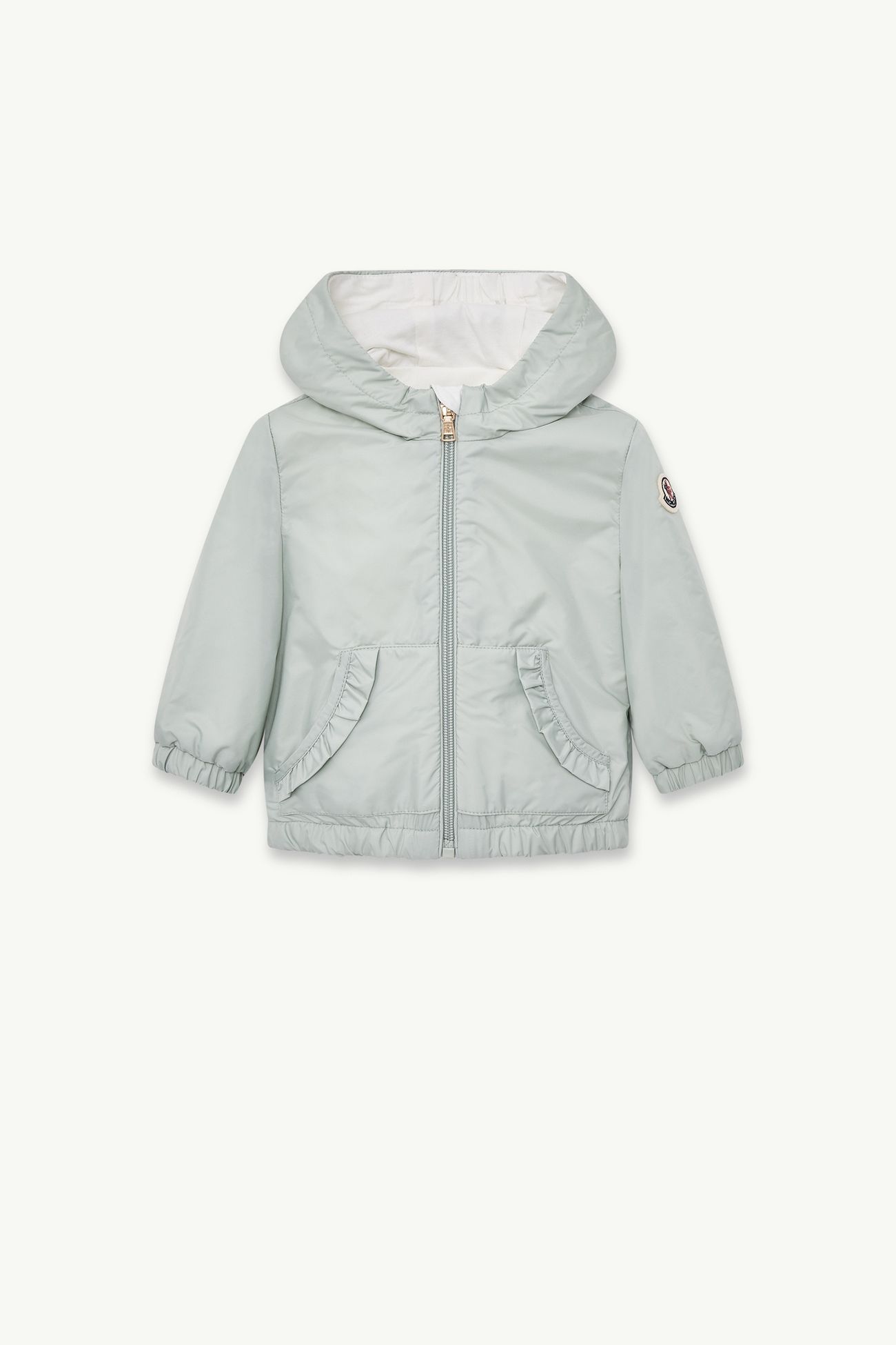 Giacca con cappuccio Bambina Grigio Acciaio Moncler 0